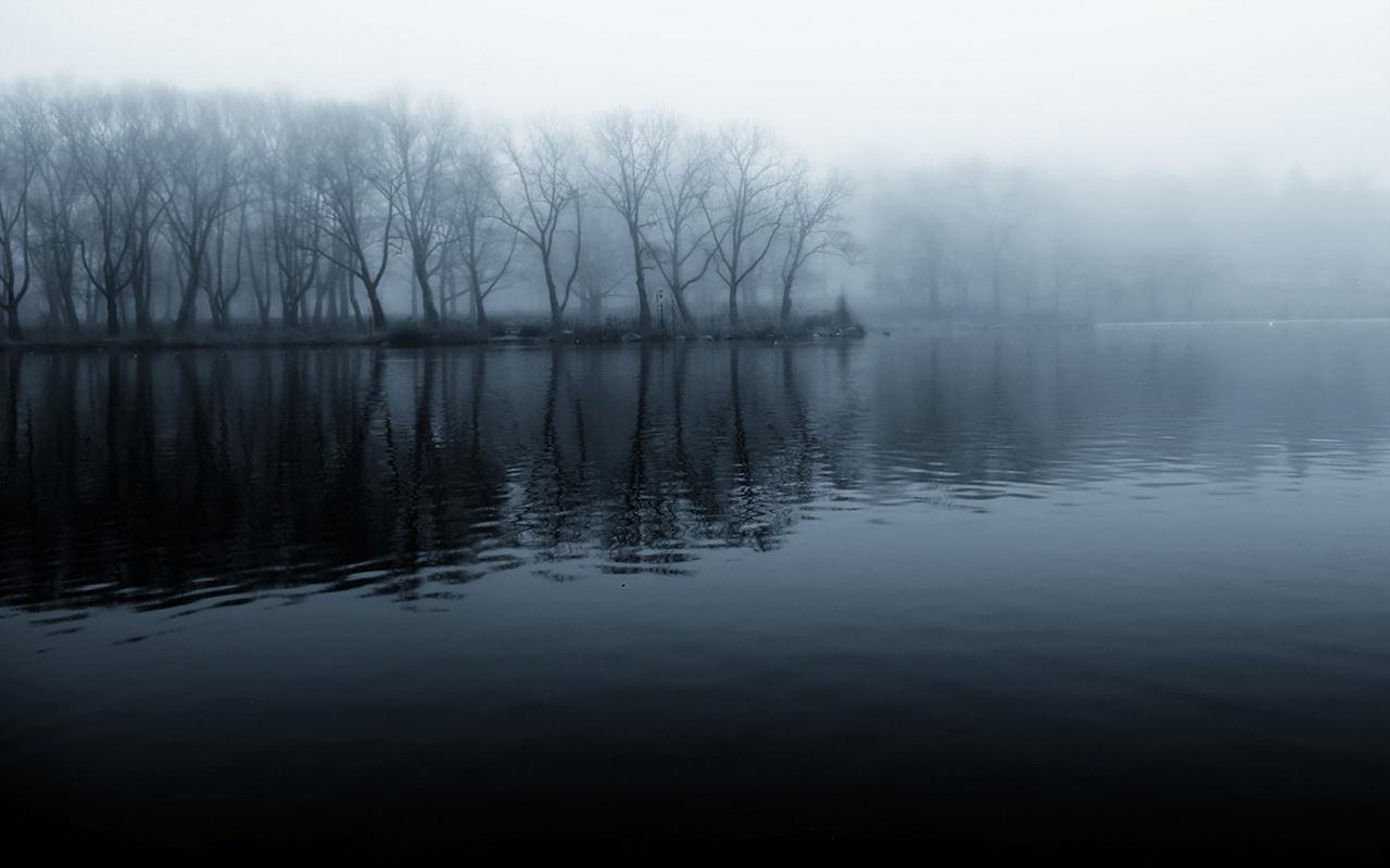 Fog Over Lake Wallpapers