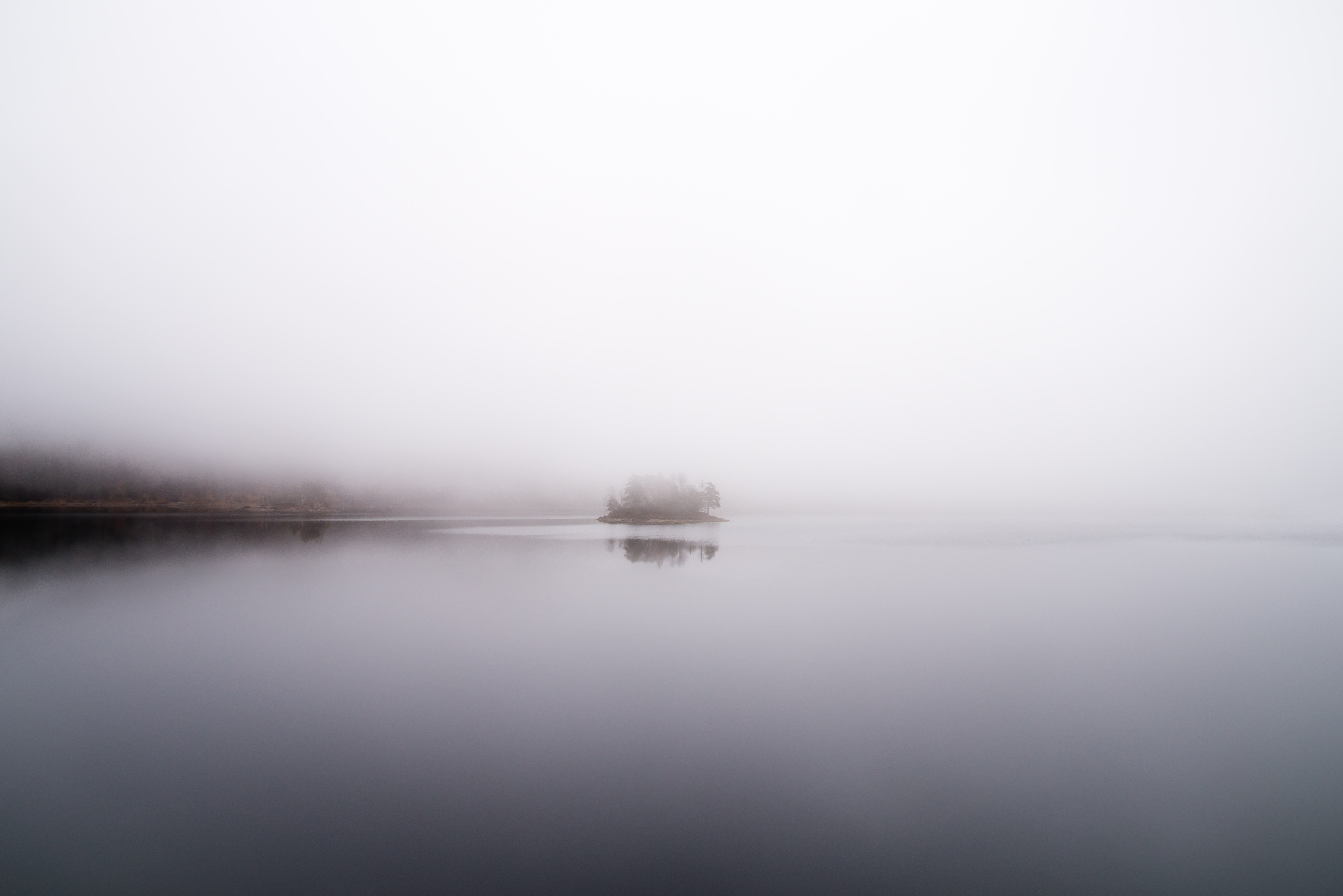 Fog Over Lake Wallpapers