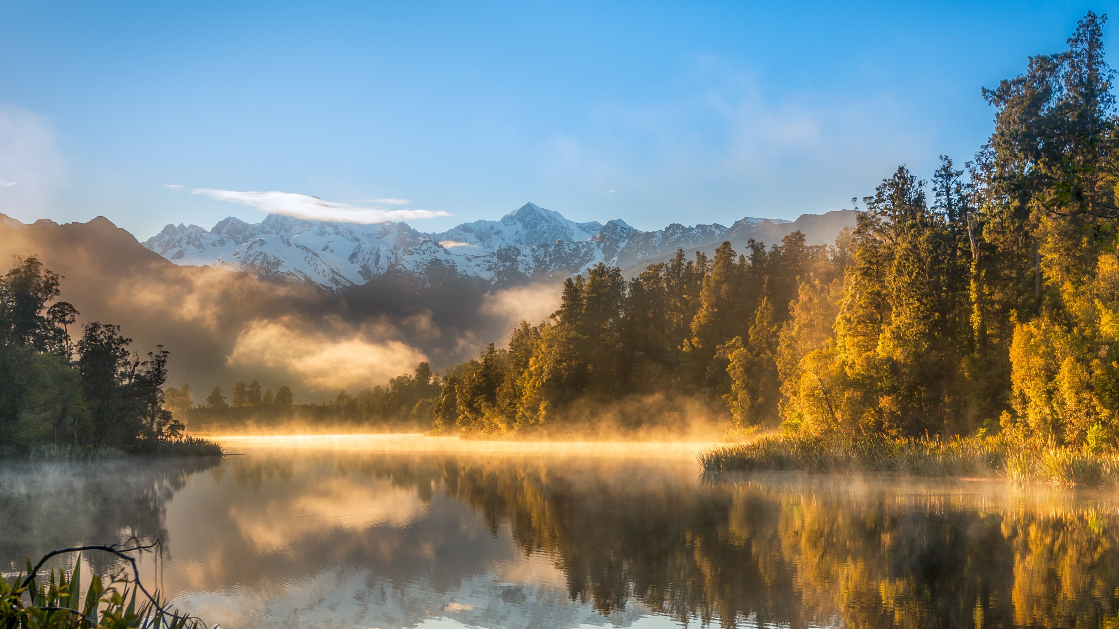 Foggy Lake 8K Wallpapers