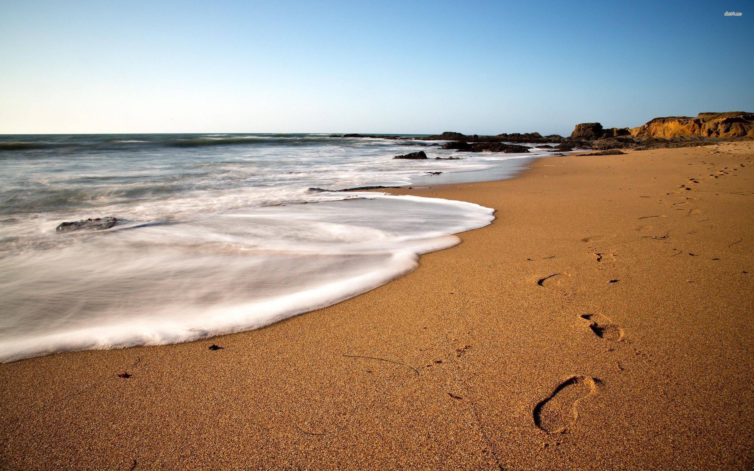 Footprints In The Sand Wallpapers