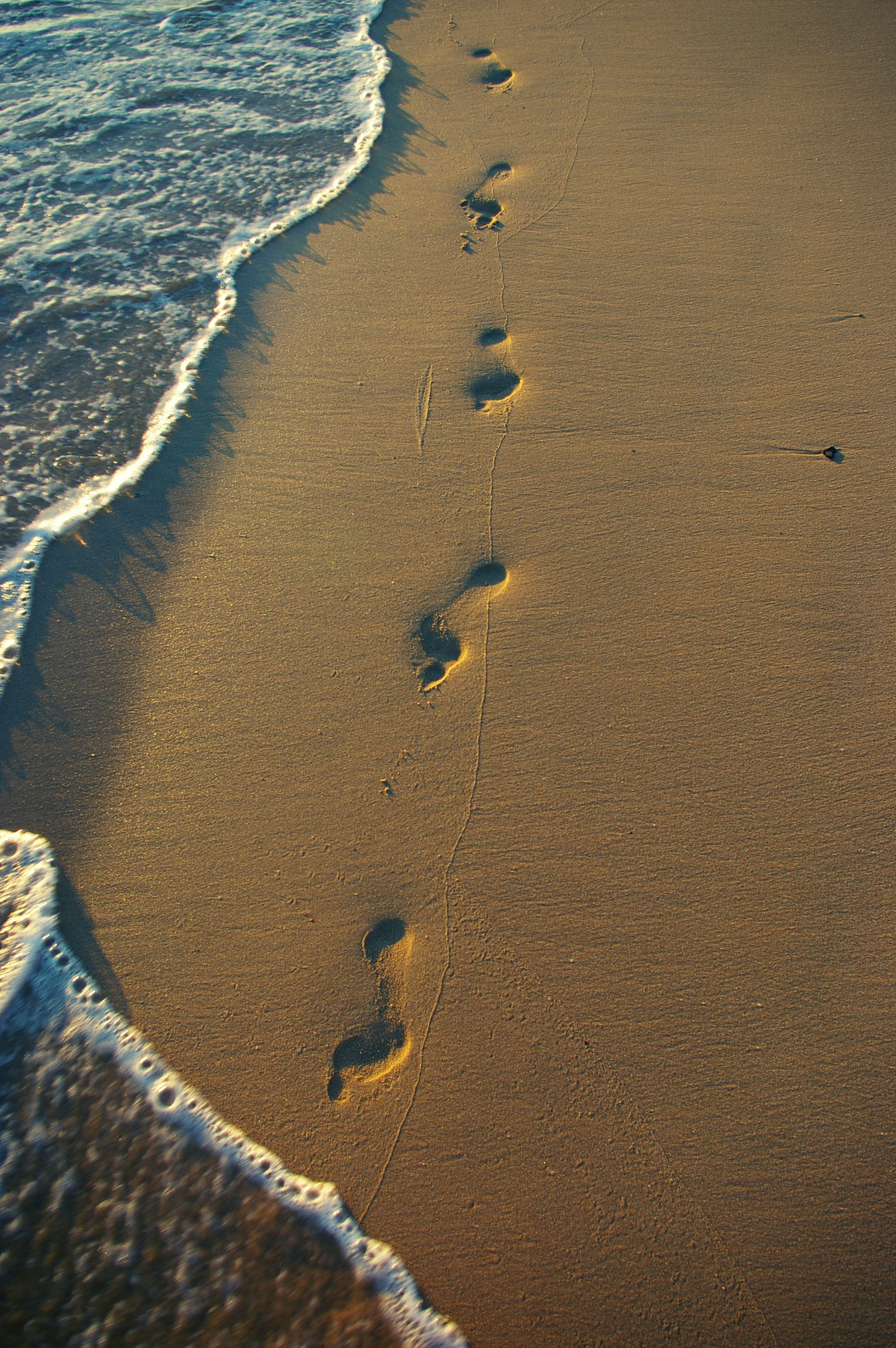 Footprints In The Sand Wallpapers