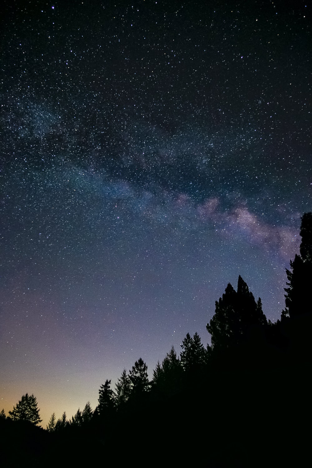 Forest Milky Way Night Reflection Over River Wallpapers