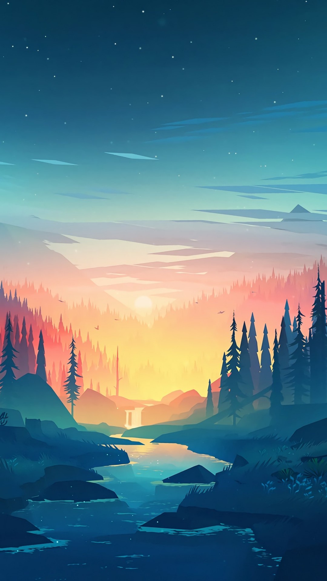 Forest Sunset Wallpapers