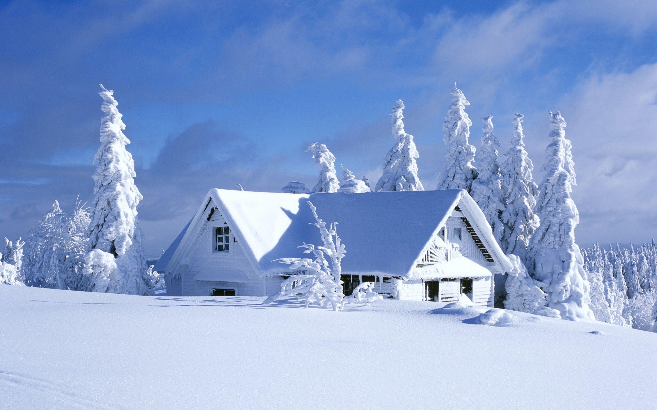 Frozen Winter House Wallpapers