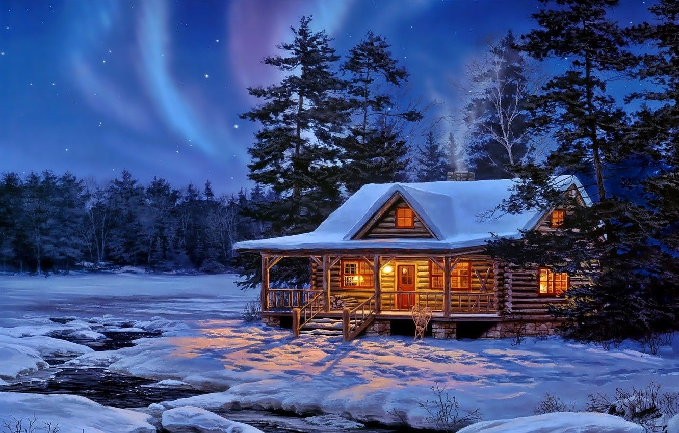 Frozen Winter House Wallpapers