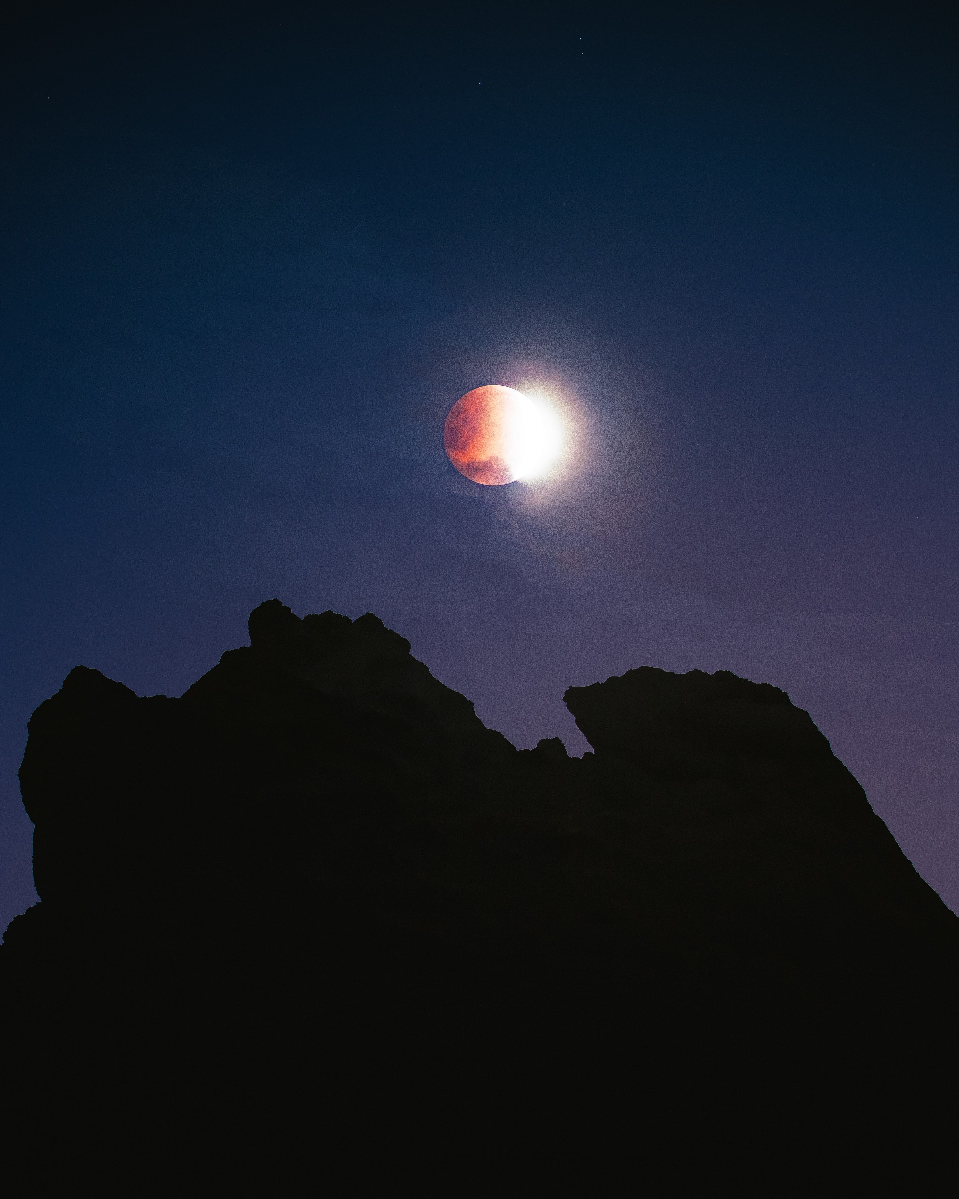 Full Moon Evening In Adam'S Peak Wallpapers