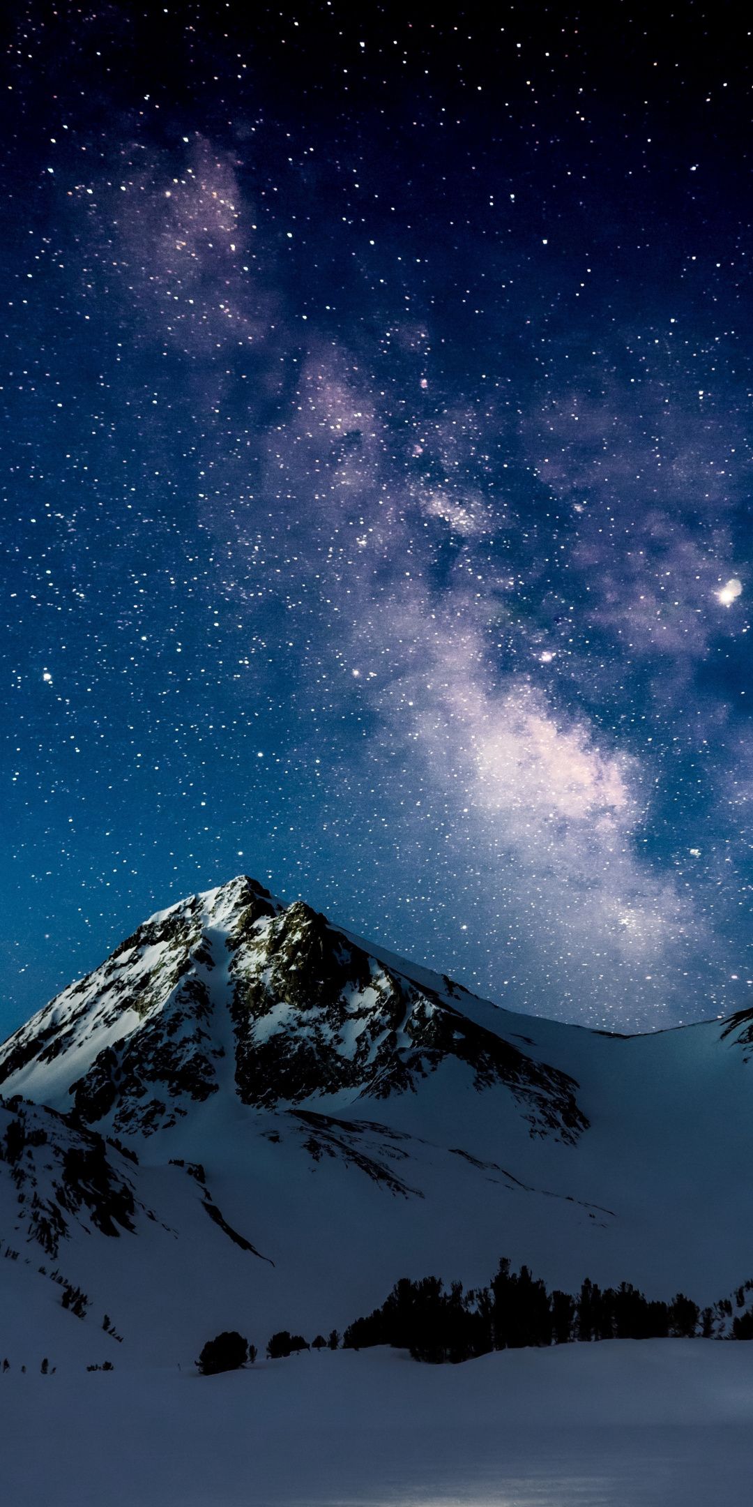 Galaxy Stars Over Mountain Wallpapers