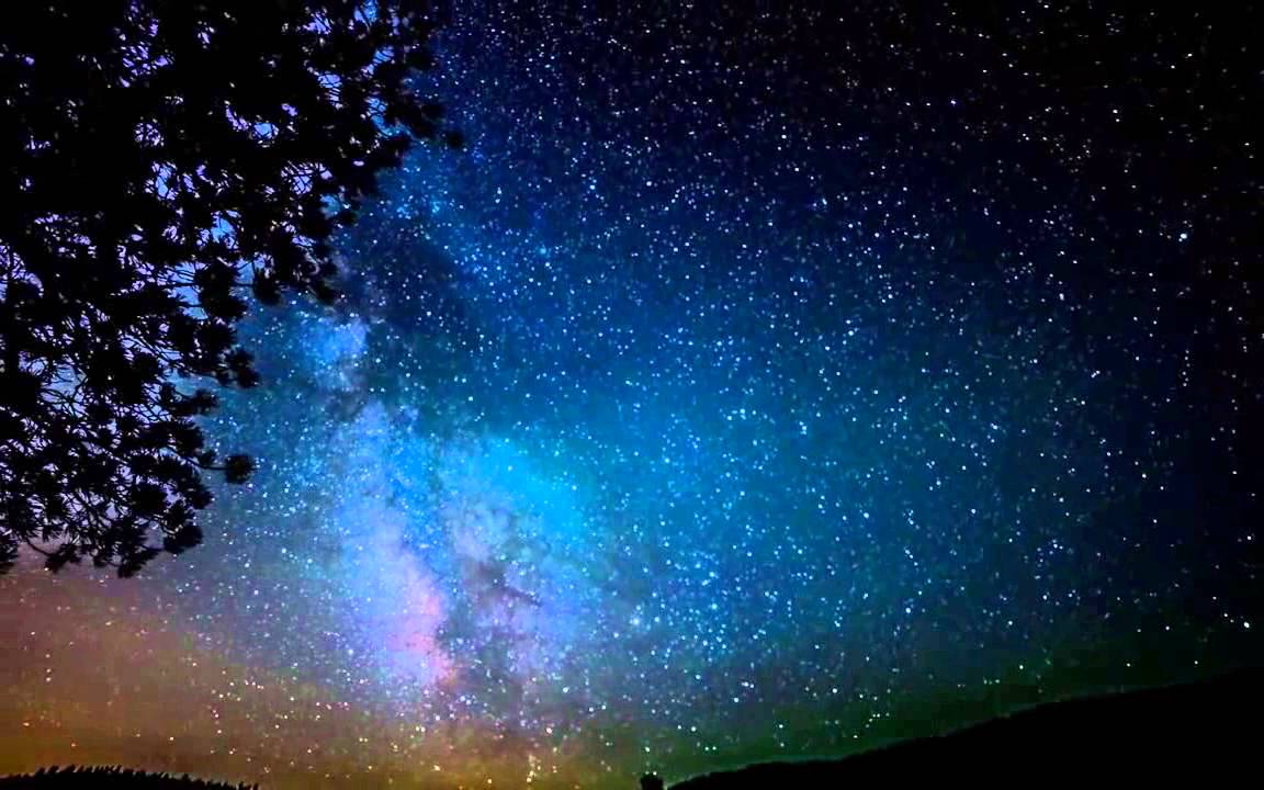 Galaxy Stars Over Mountain Wallpapers