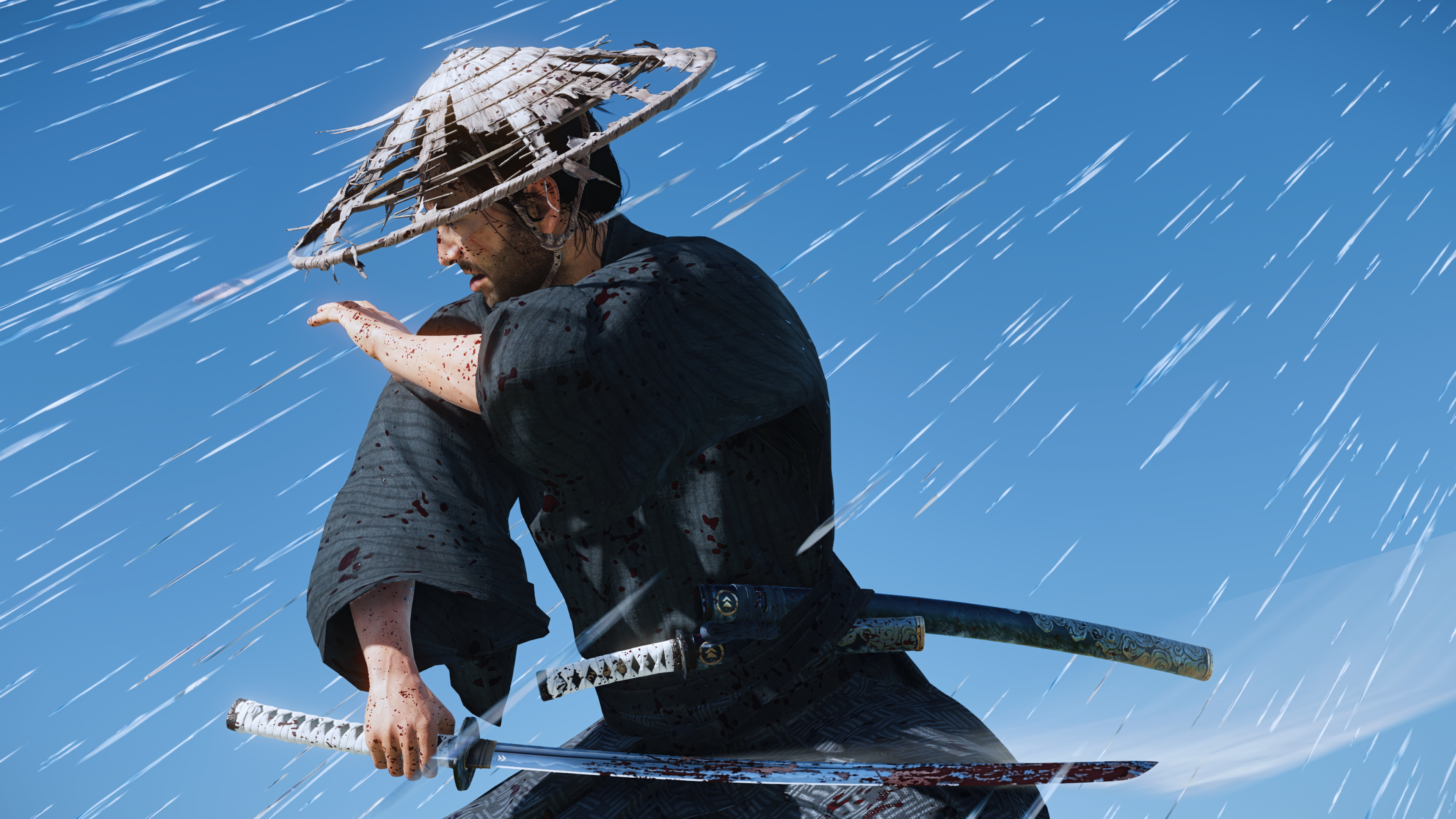 Ghost Of Tsushima Blue Nature Wallpapers