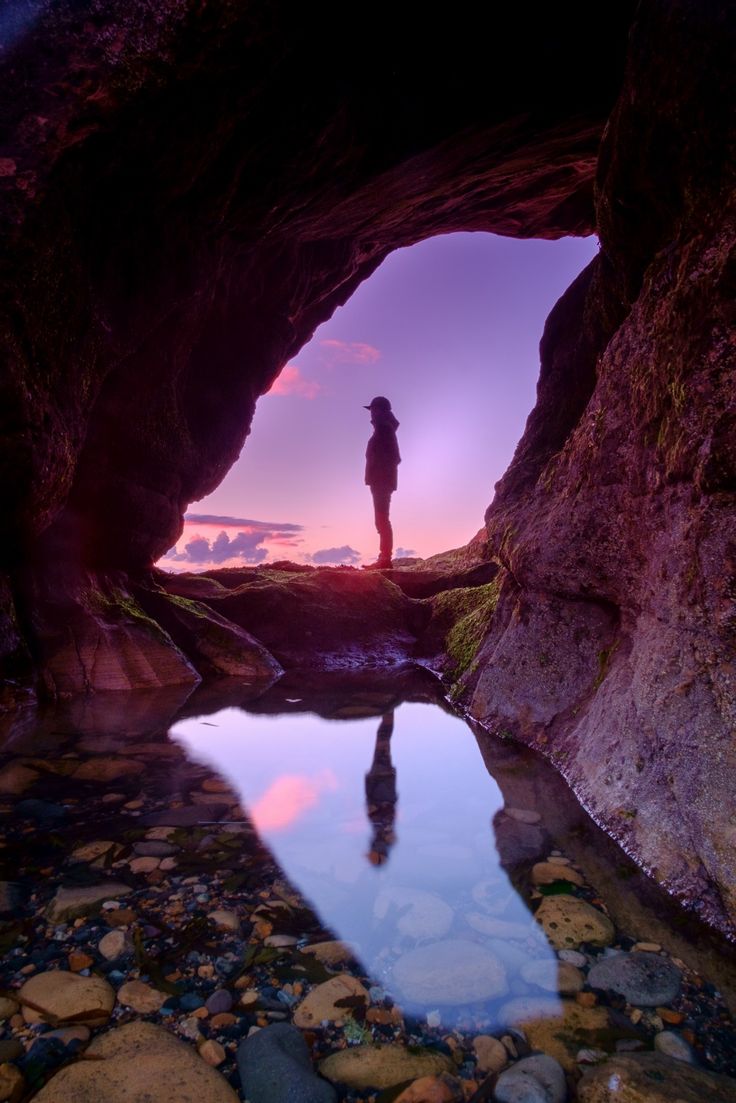 Girl Nature Cave Wallpapers