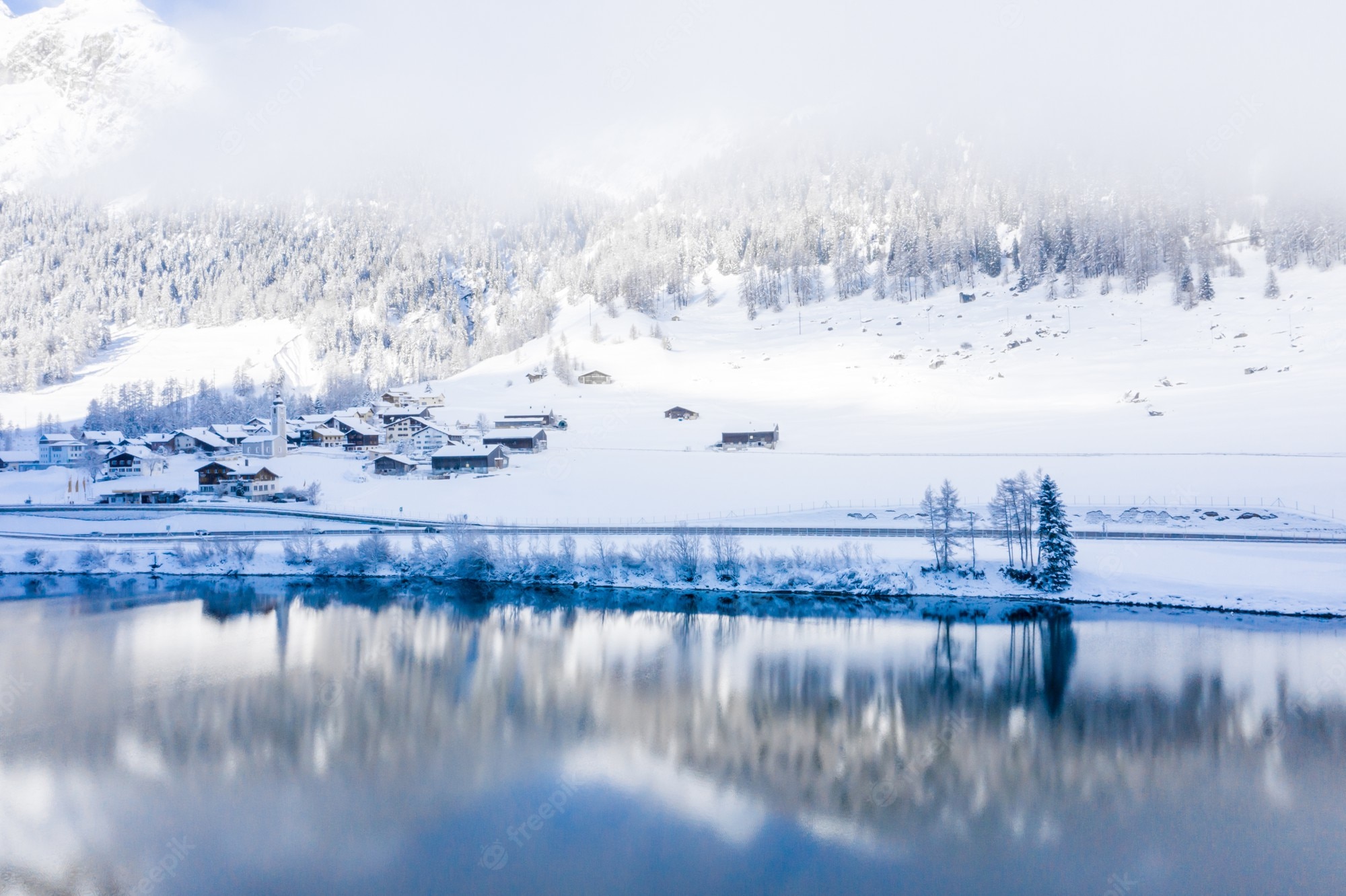 Glacier Hills At Winter Wallpapers