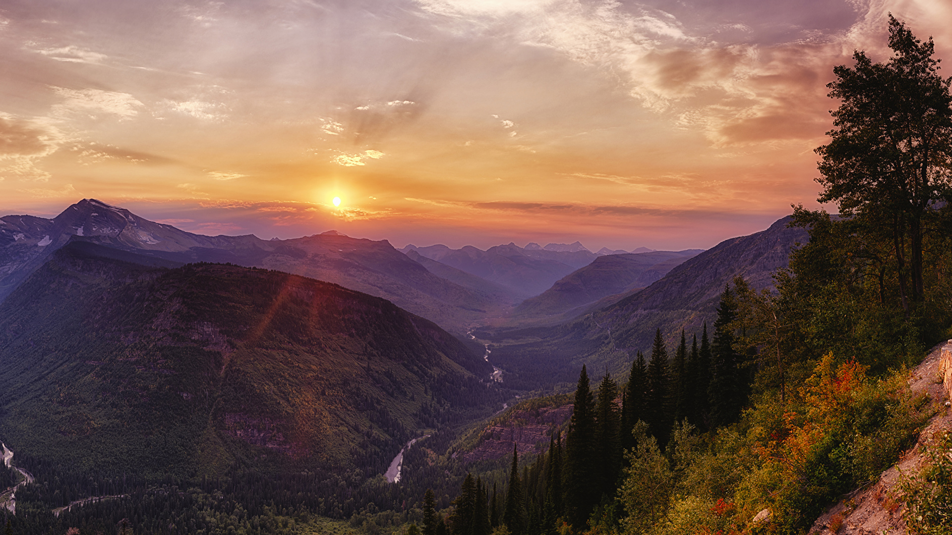 Glacier National Park Sunrise Wallpapers