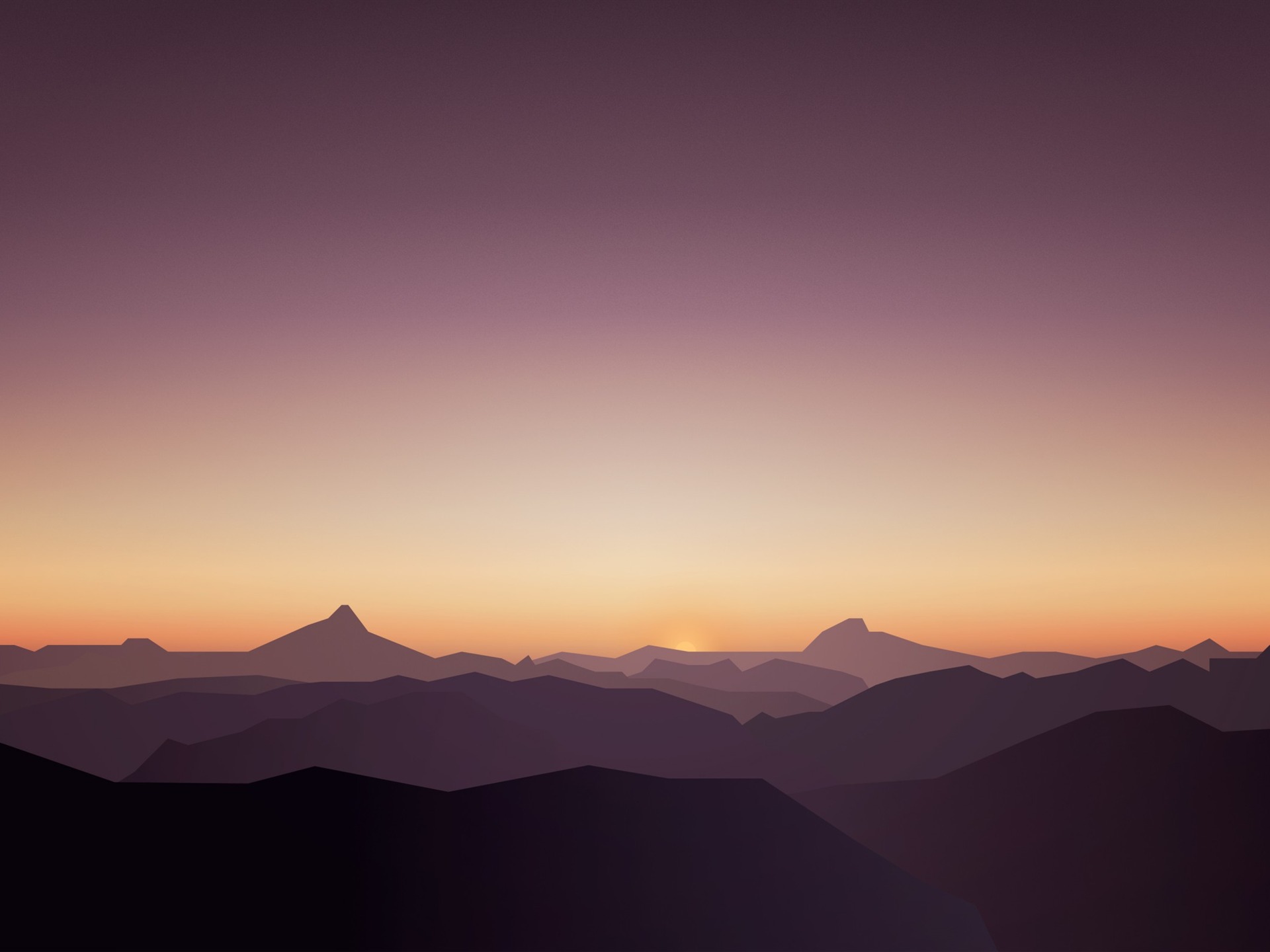 Gradient Calm Sunset Wallpapers