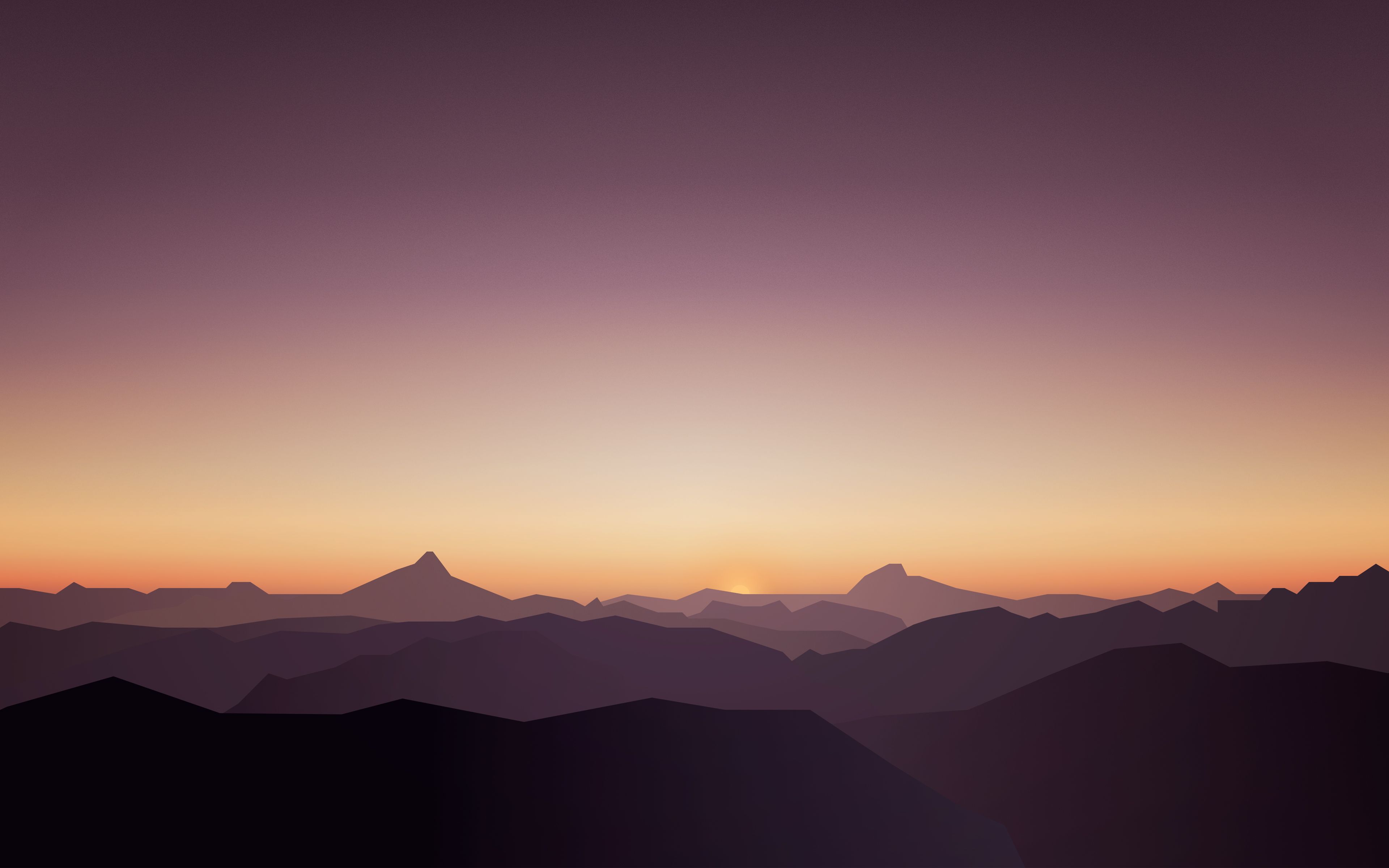 Gradient Calm Sunset Wallpapers