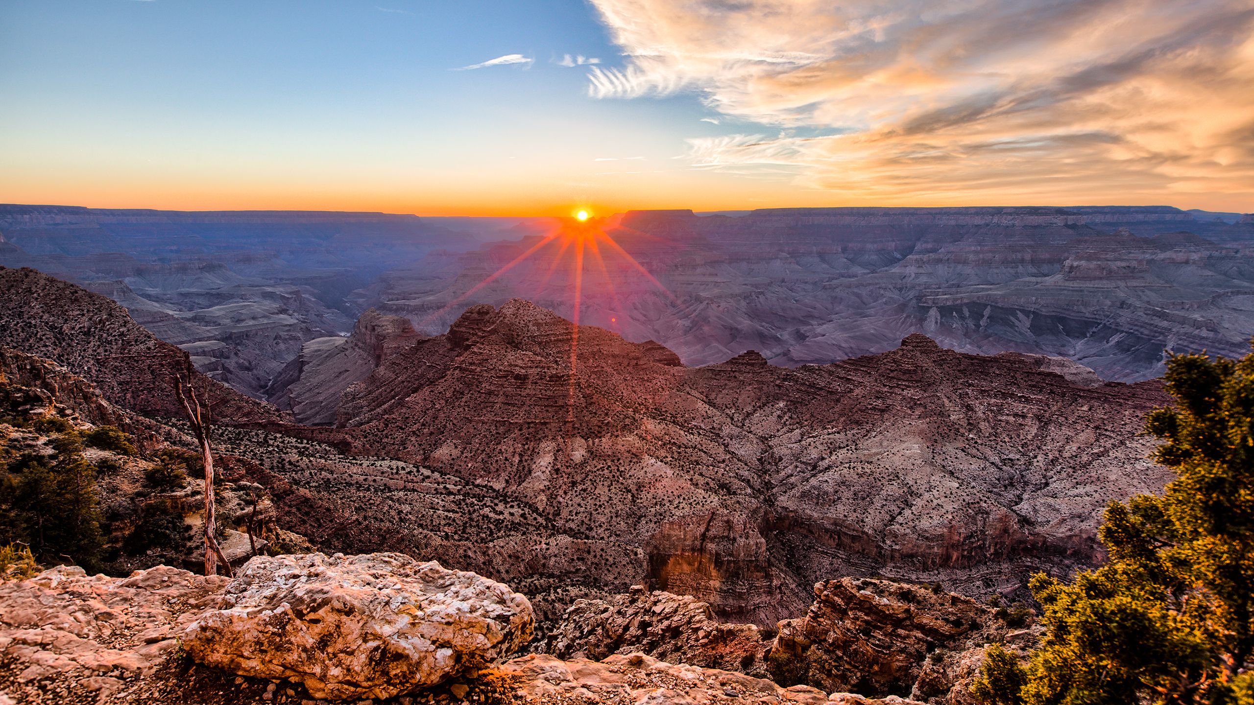 Grand Canyon Mountains In Sunset Wallpapers