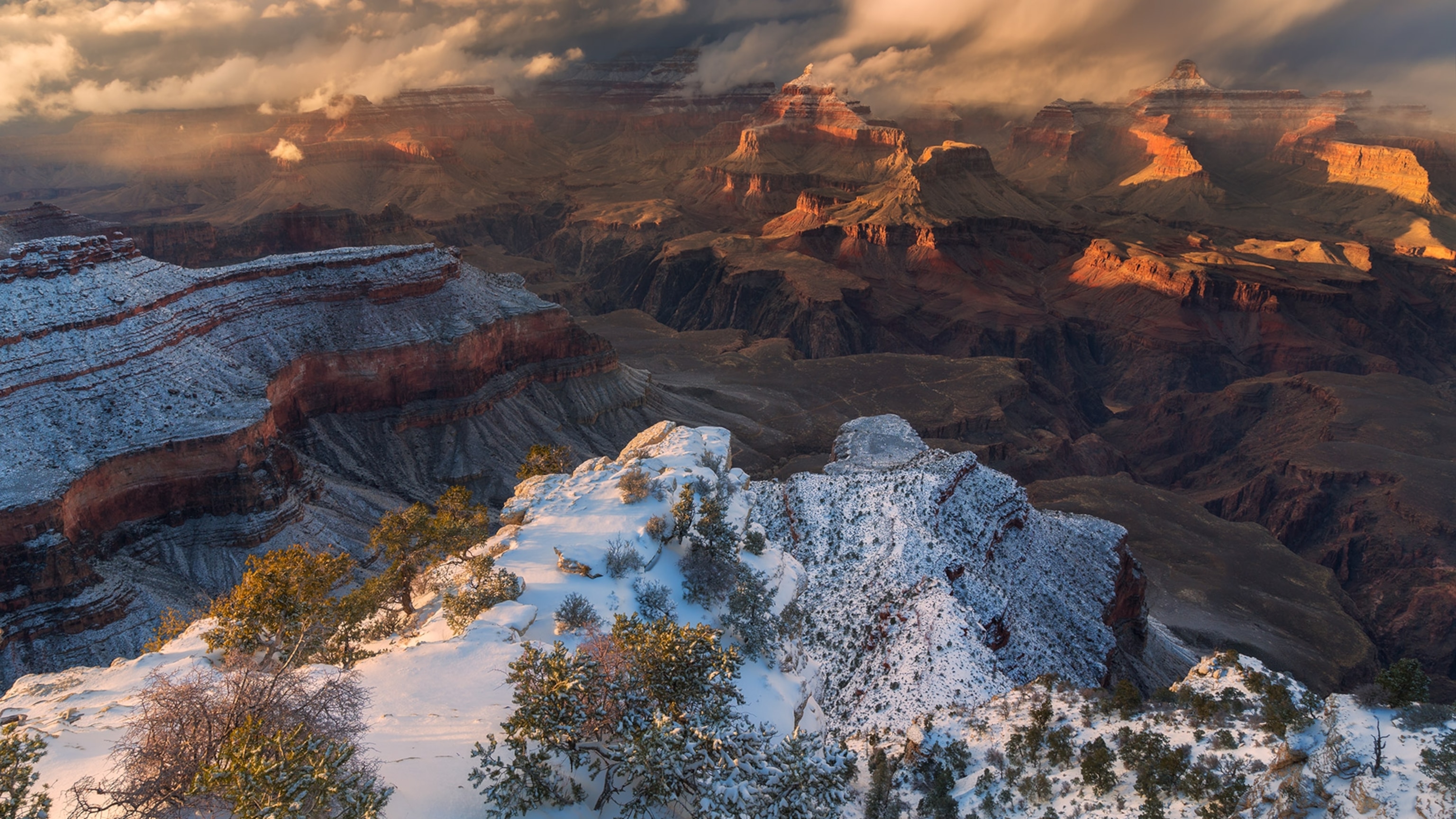 Grand Canyon Mountains In Sunset Wallpapers