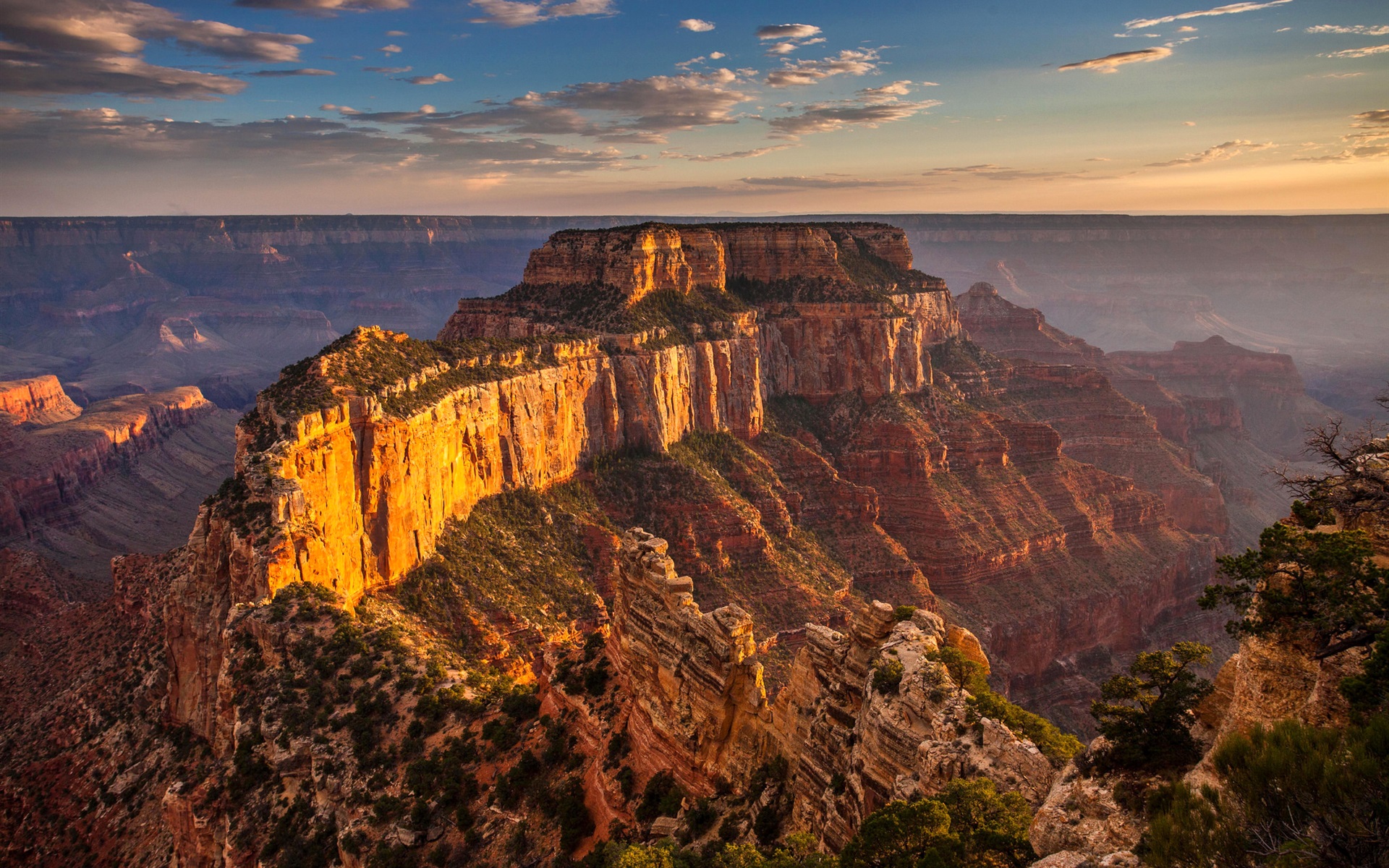 Grand Canyon Mountains In Sunset Wallpapers