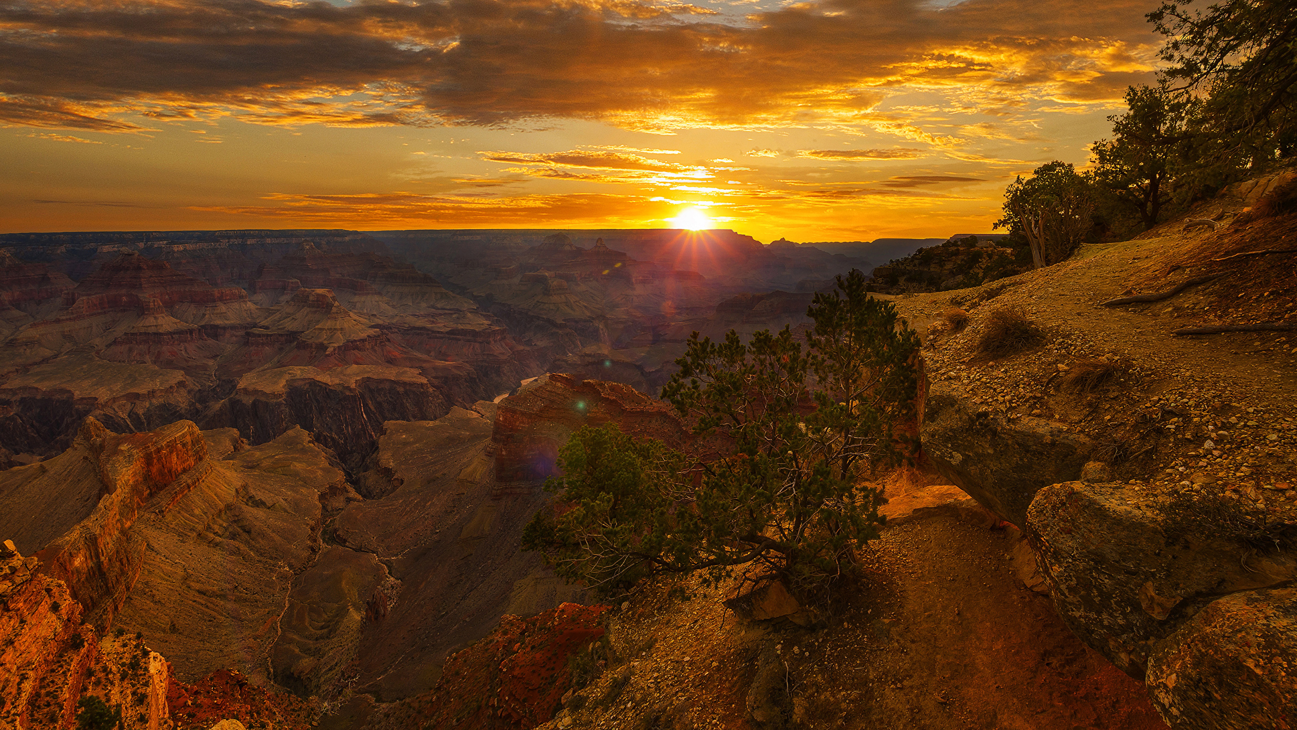 Grand Canyon Mountains In Sunset Wallpapers