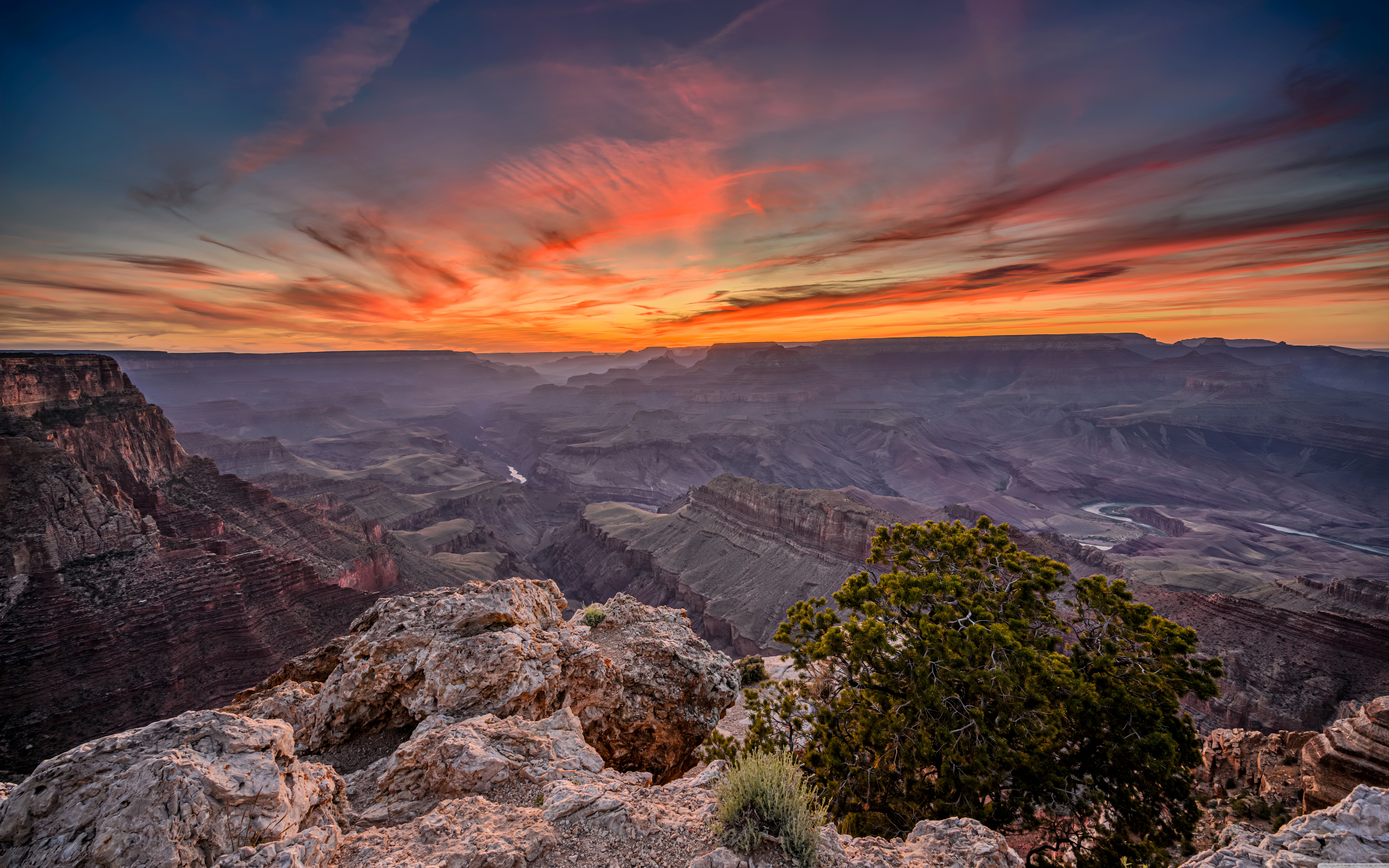 Grand Canyon Mountains In Sunset Wallpapers