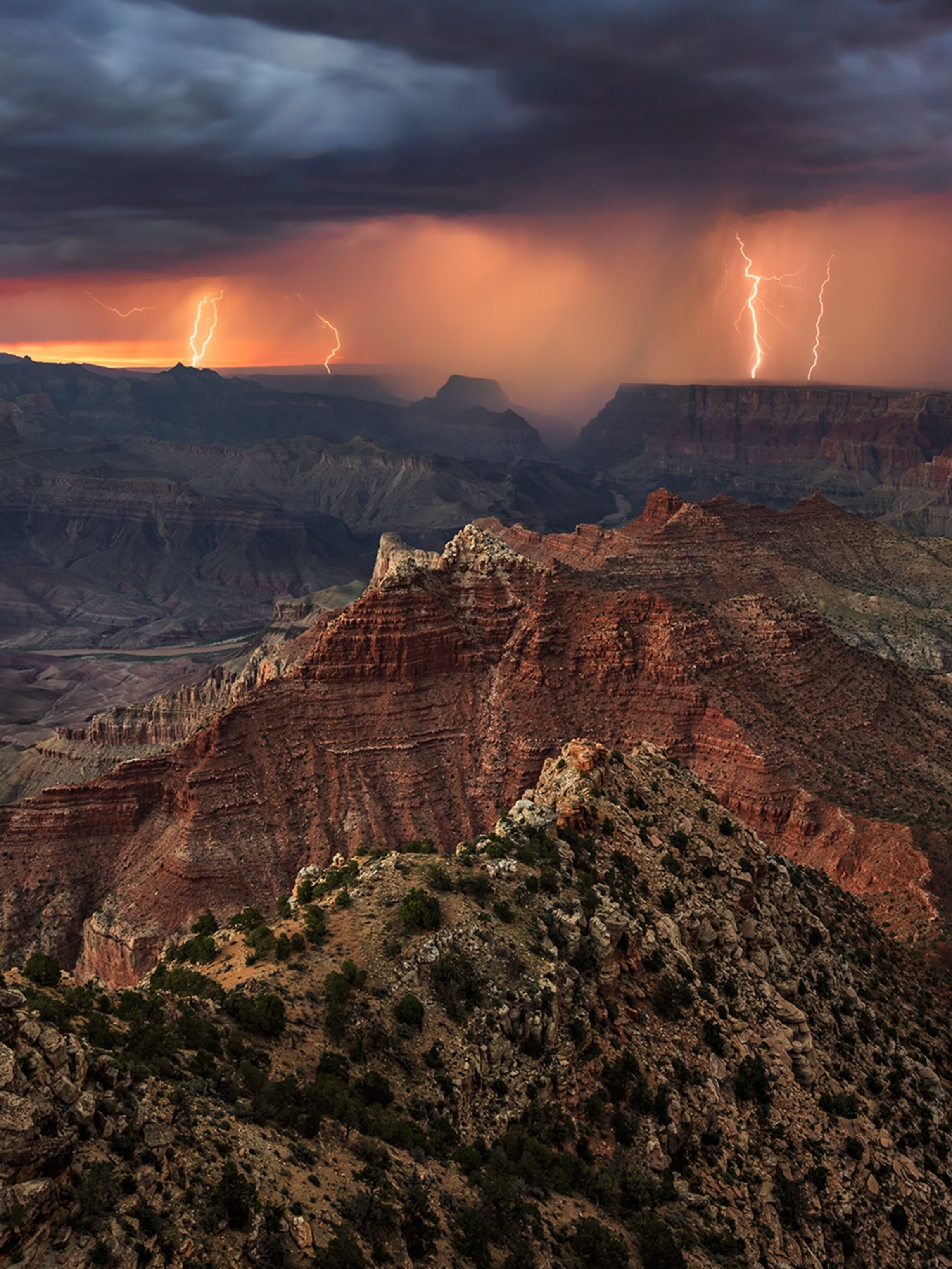 Grand Canyon Mountains In Sunset Wallpapers