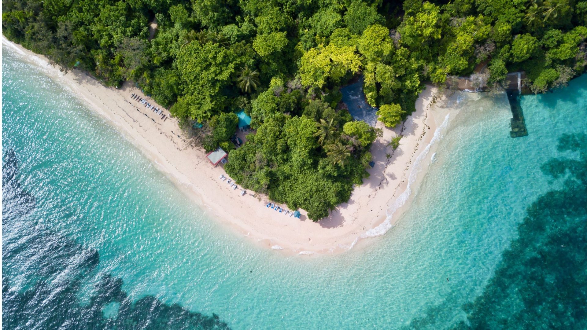 Green Island Drone View Wallpapers