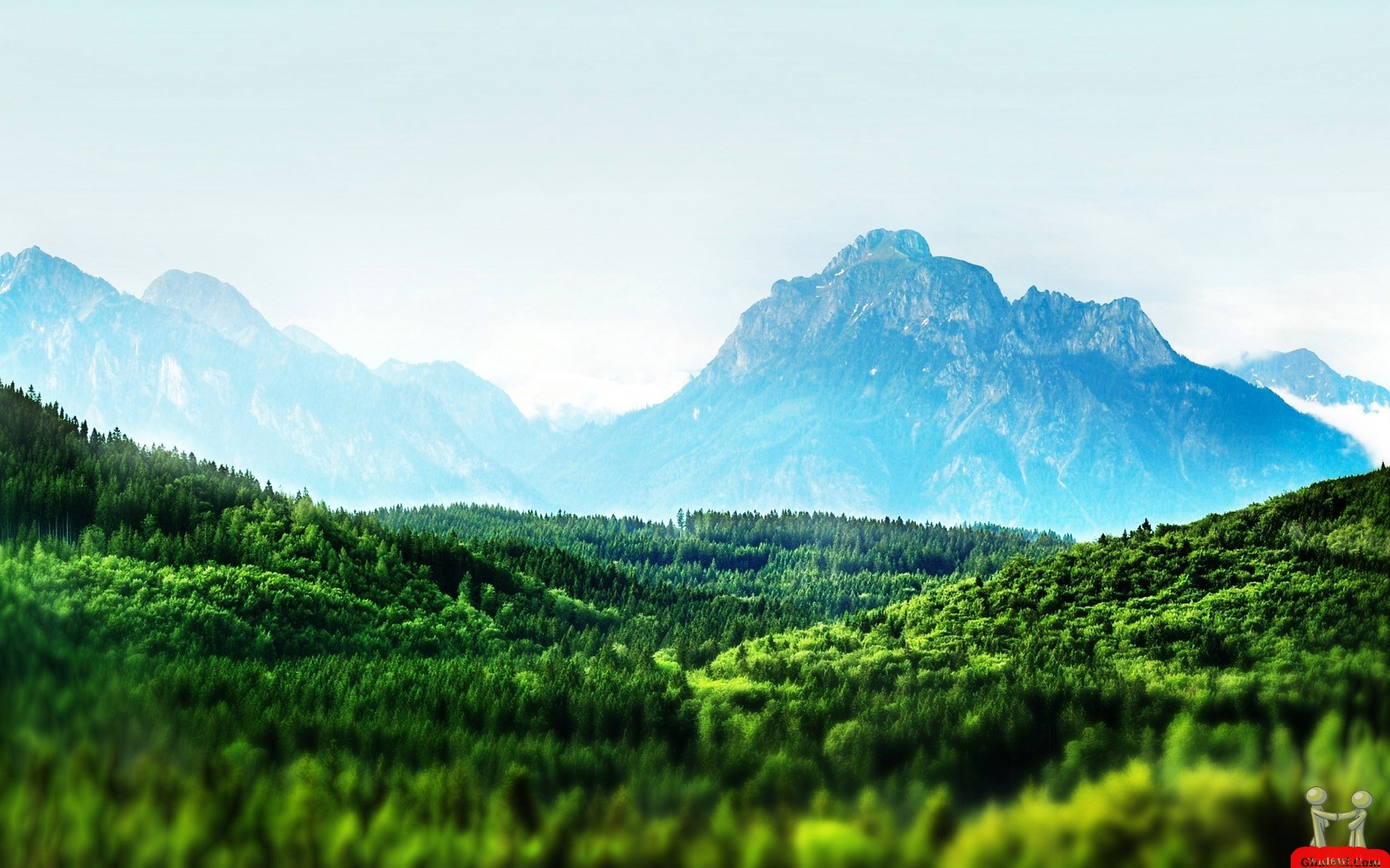 Greeny Mountain Landscape Wallpapers