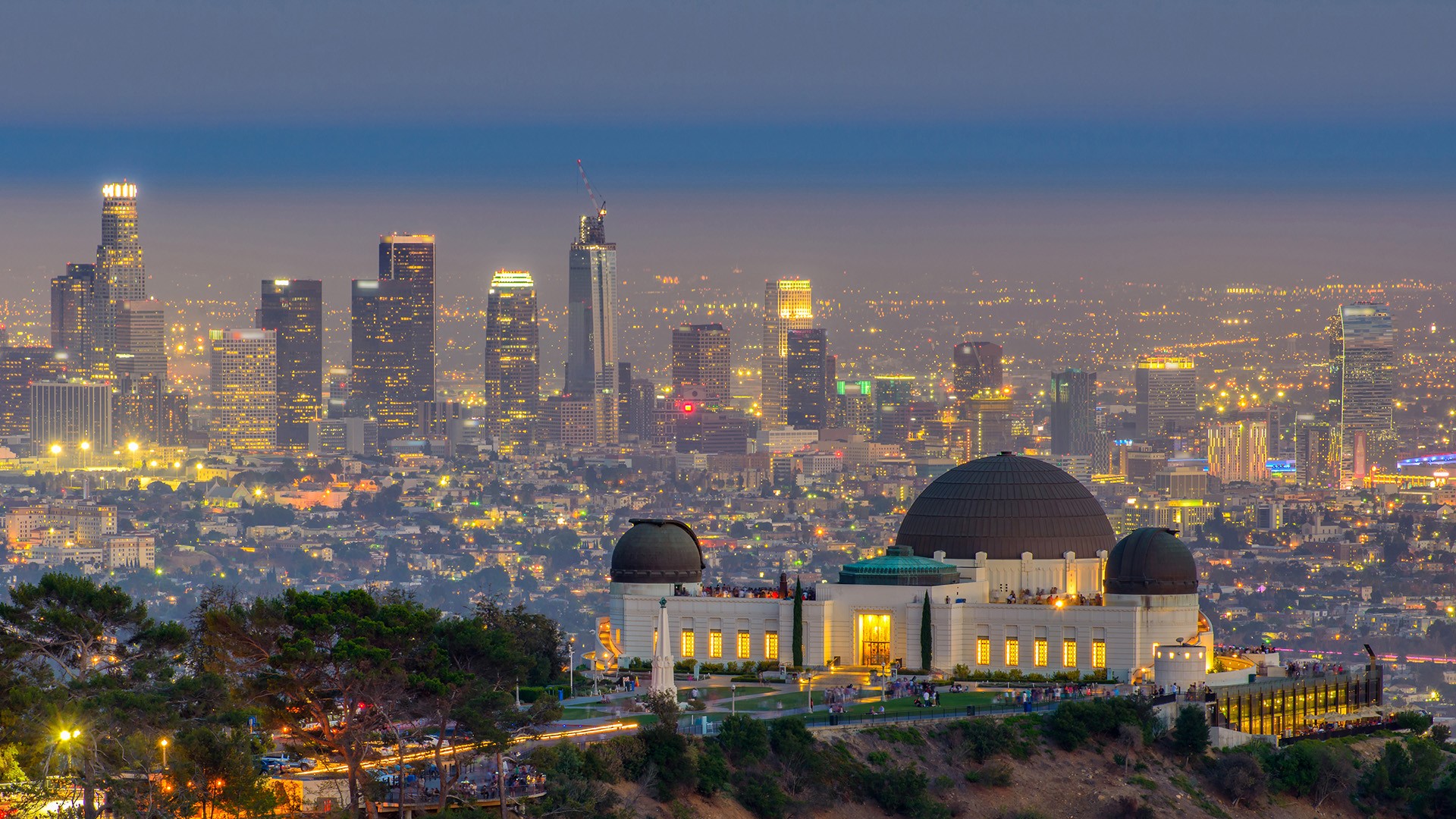 Griffith Park Observatory Landscape 4K Wallpapers