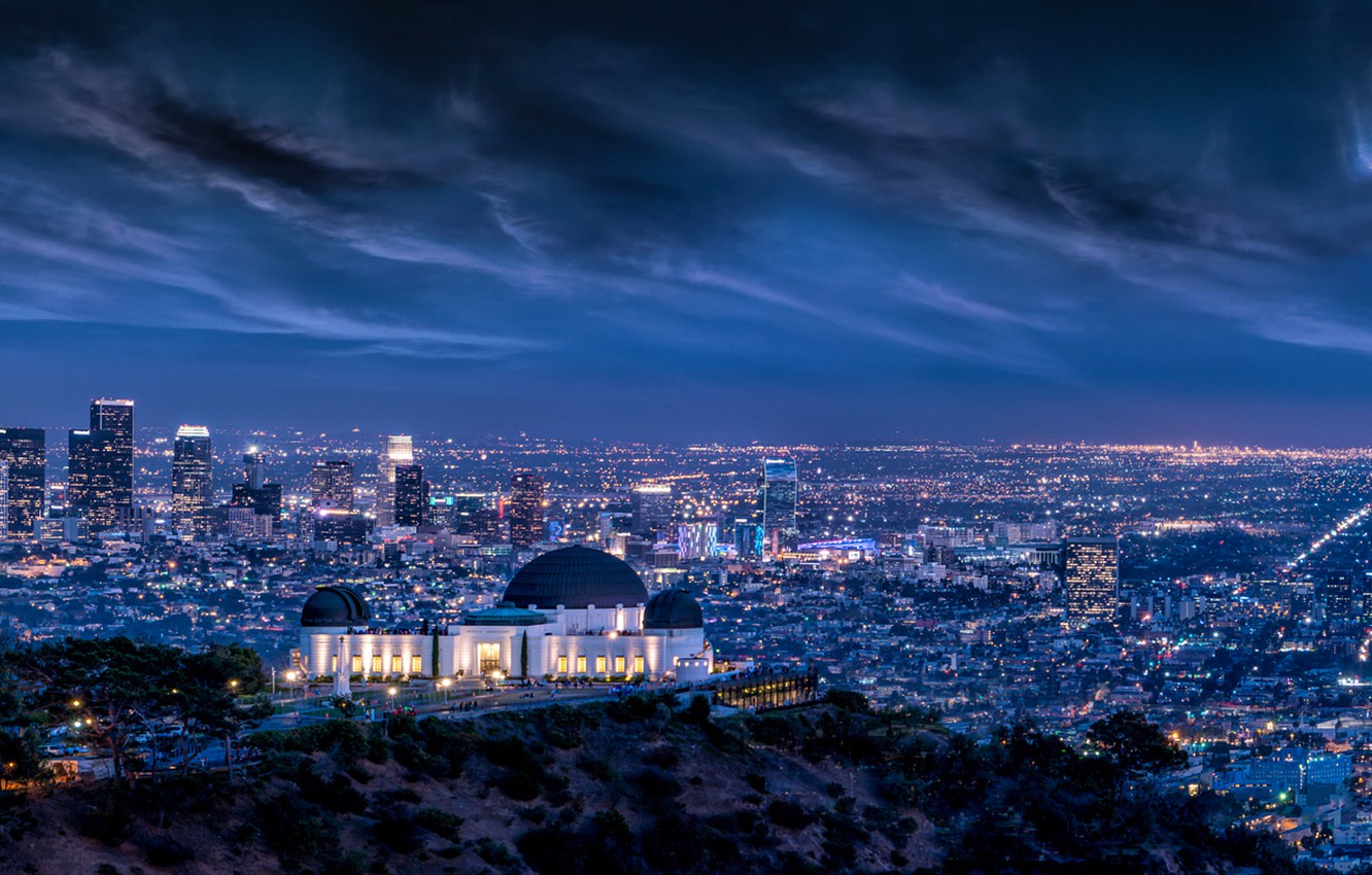 Griffith Park Observatory Landscape 4K Wallpapers