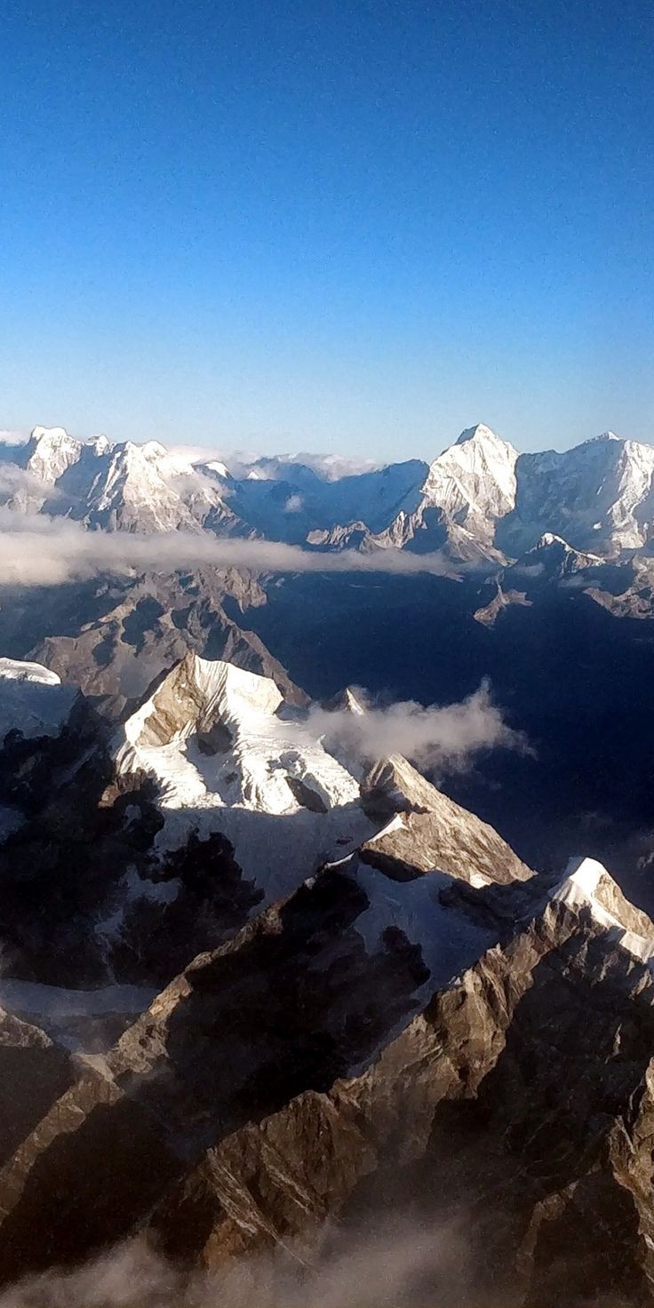 Himalayas Cloudy Mountains Top Wallpapers