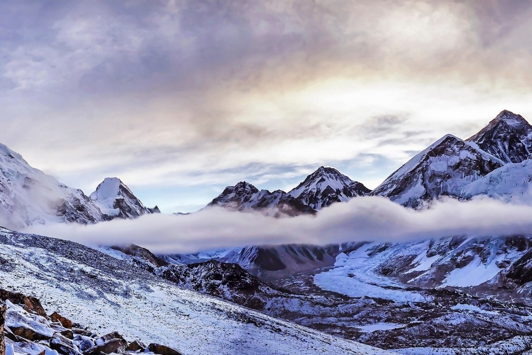 Himalayas Cloudy Mountains Top Wallpapers