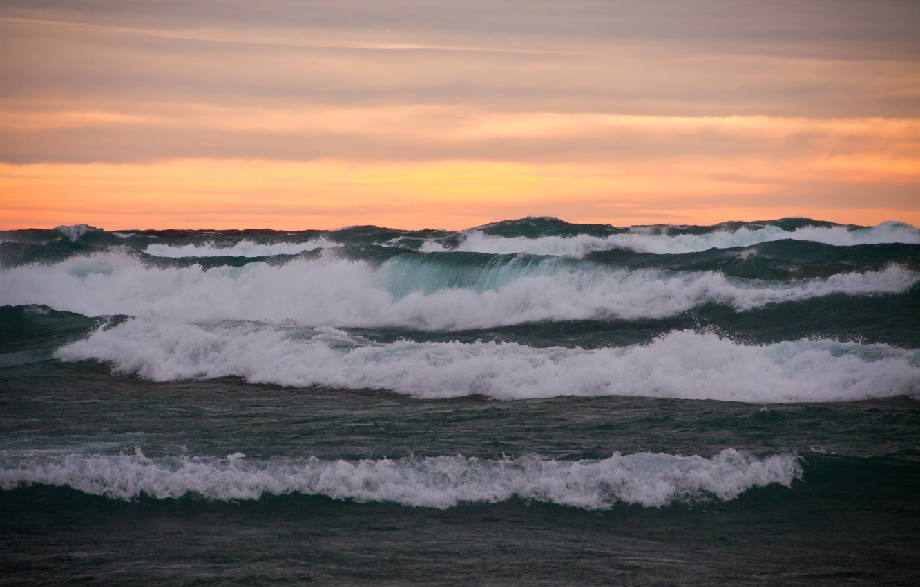 Horizon Sunset In Ocean Wallpapers