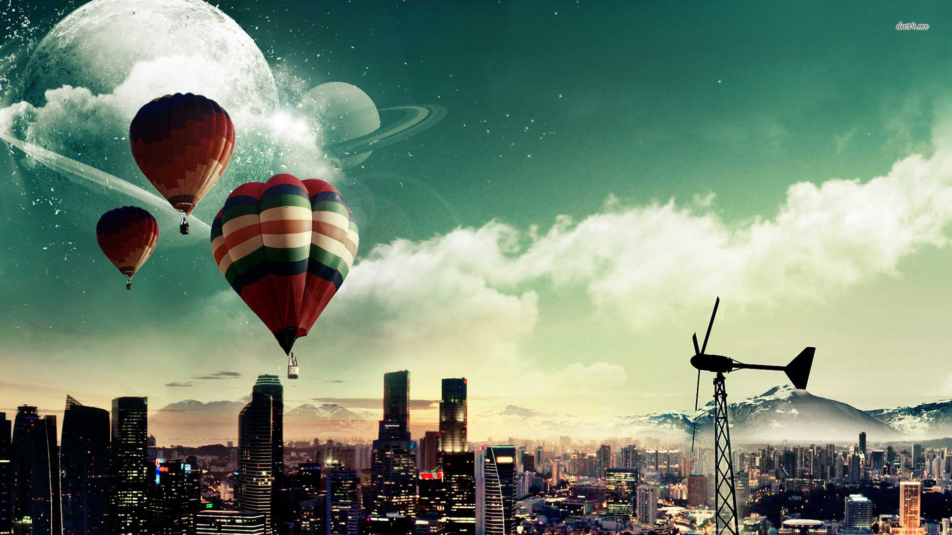 Hot Air Balloons In Sky Wallpapers