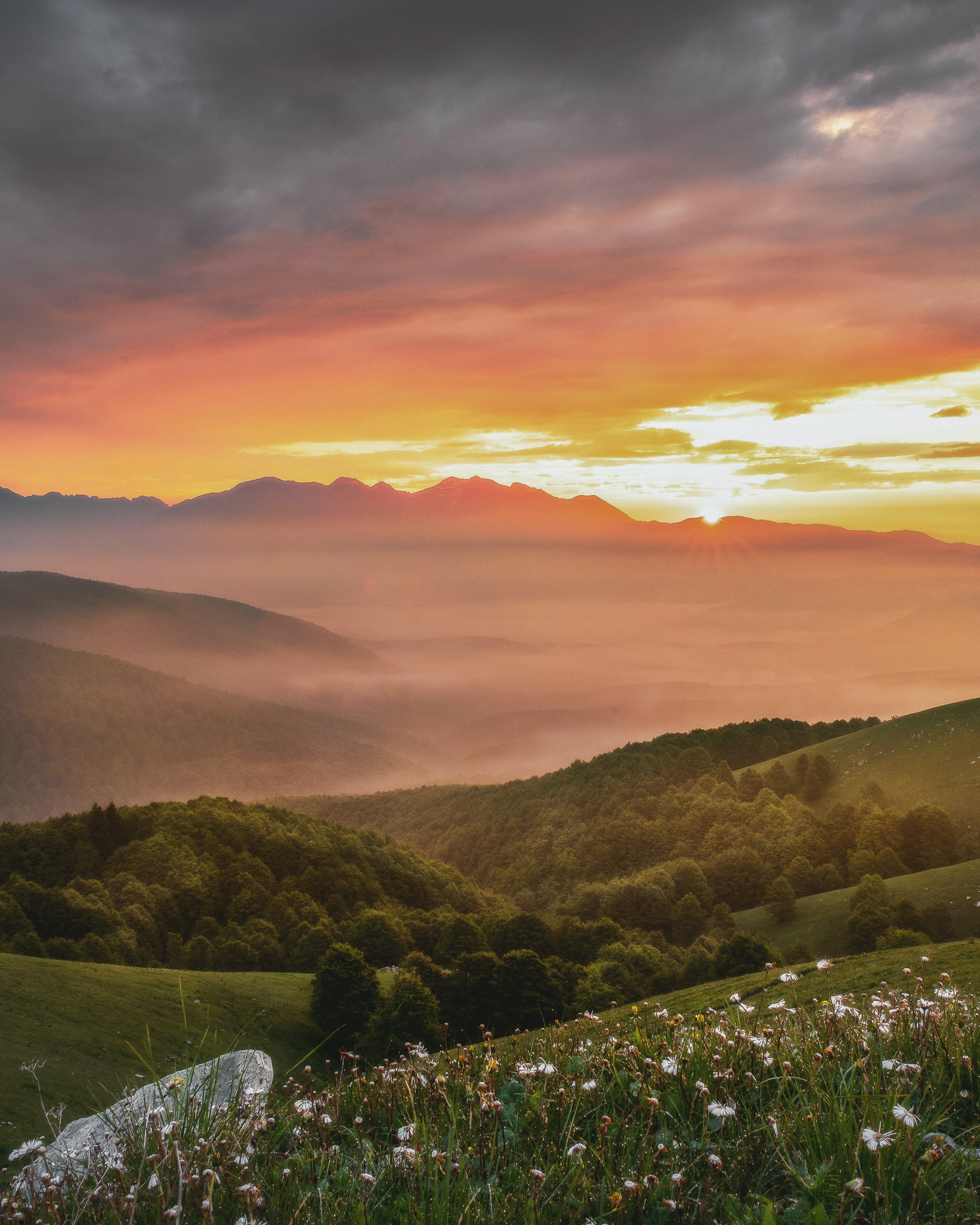 House In The Mountains Sunlight Nature Landscape Wallpapers