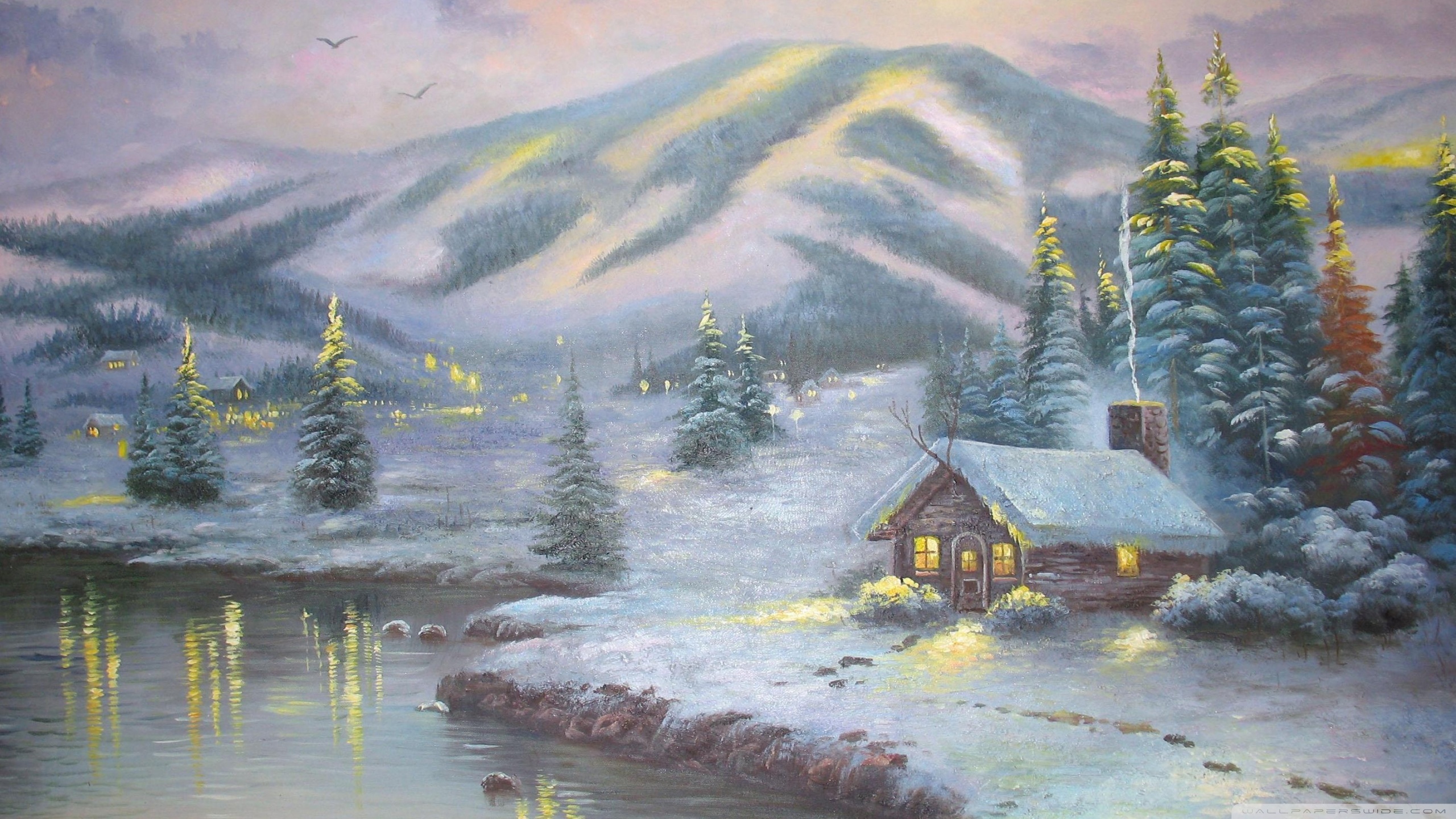 House In Winter Amazing Digital Art Wallpapers