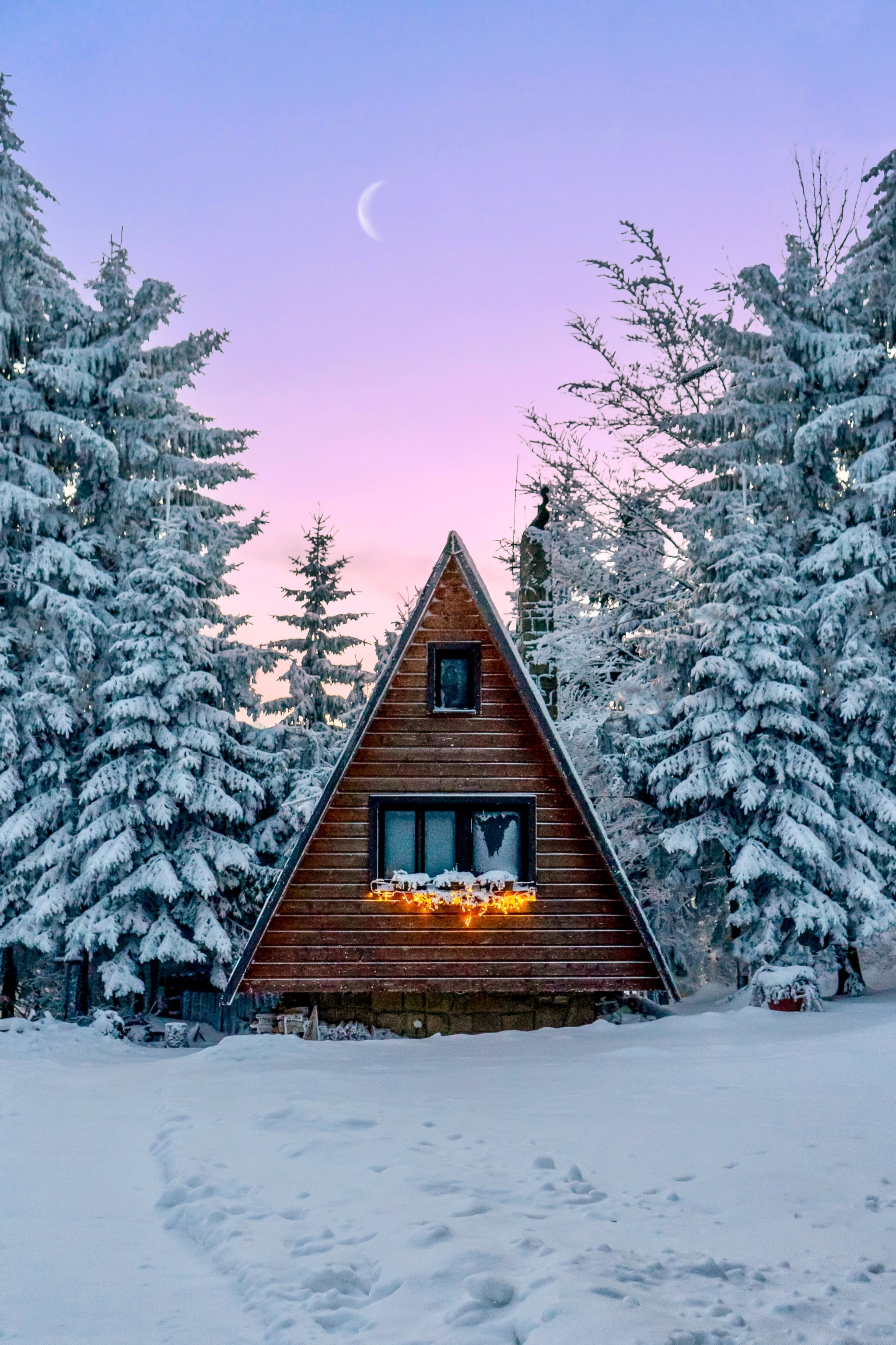 Houses In Winter Wallpapers