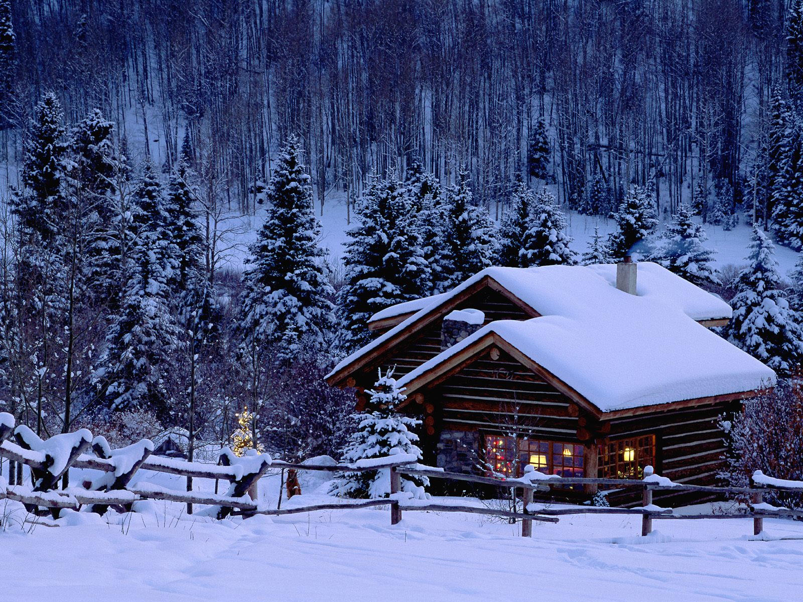 Houses In Winter Wallpapers