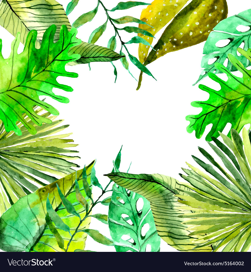 Tropical Watercolor Background