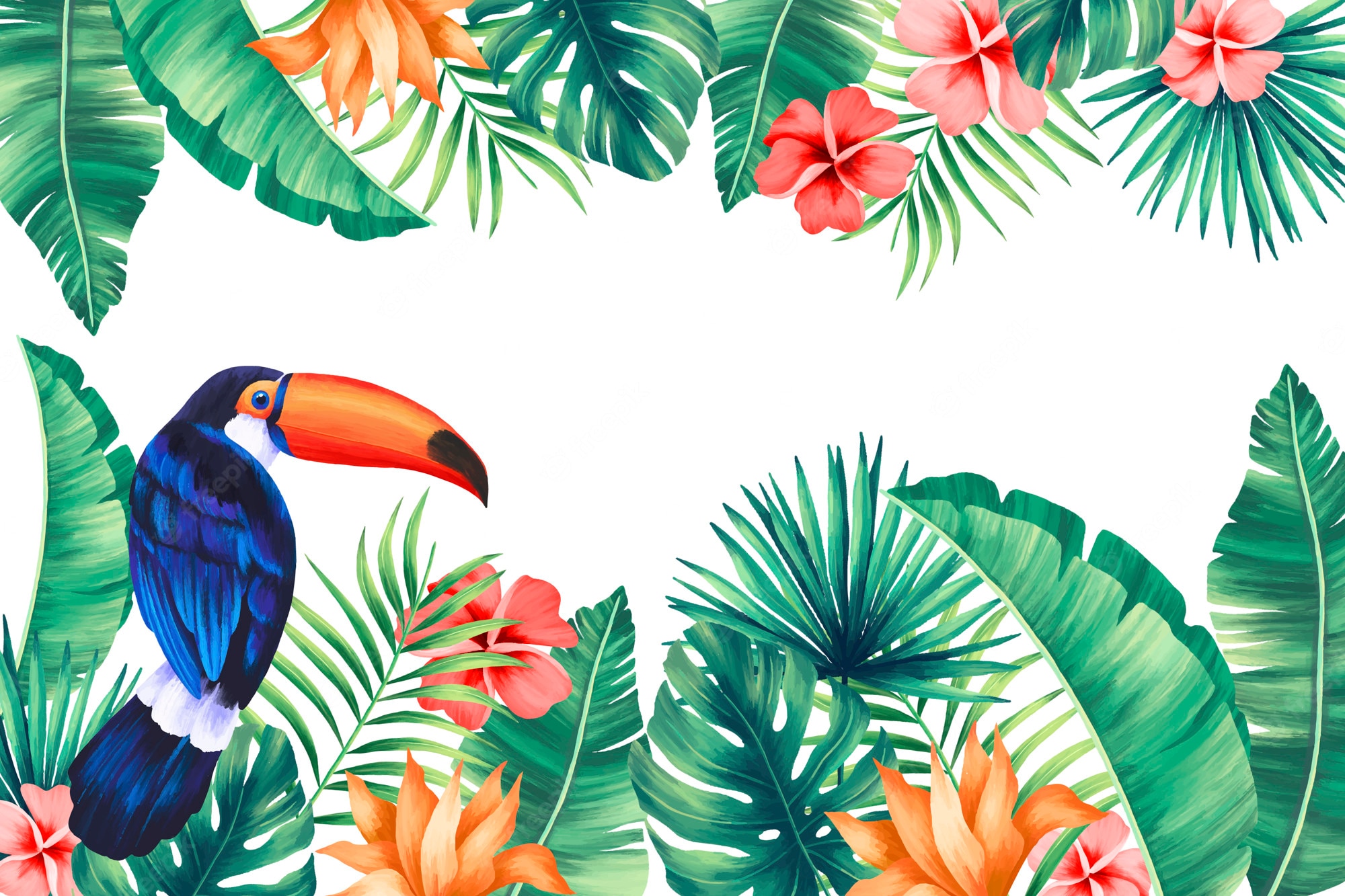 Tropical Watercolor Background