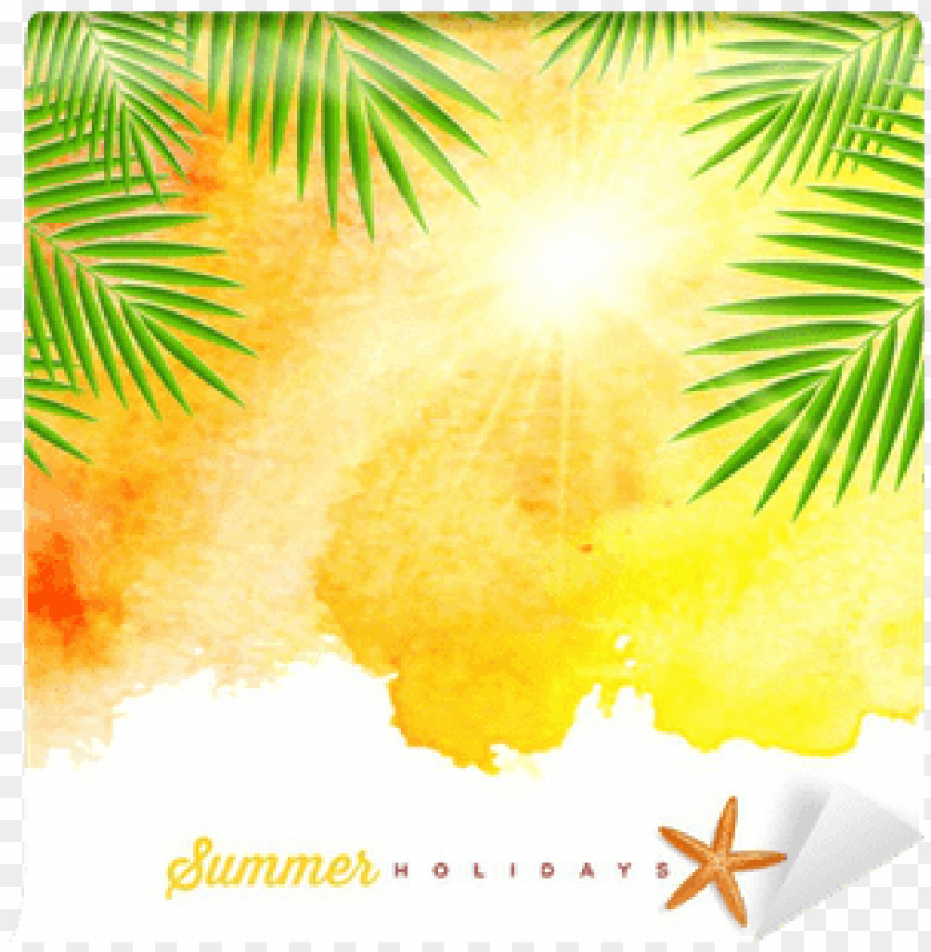 Tropical Watercolor Background