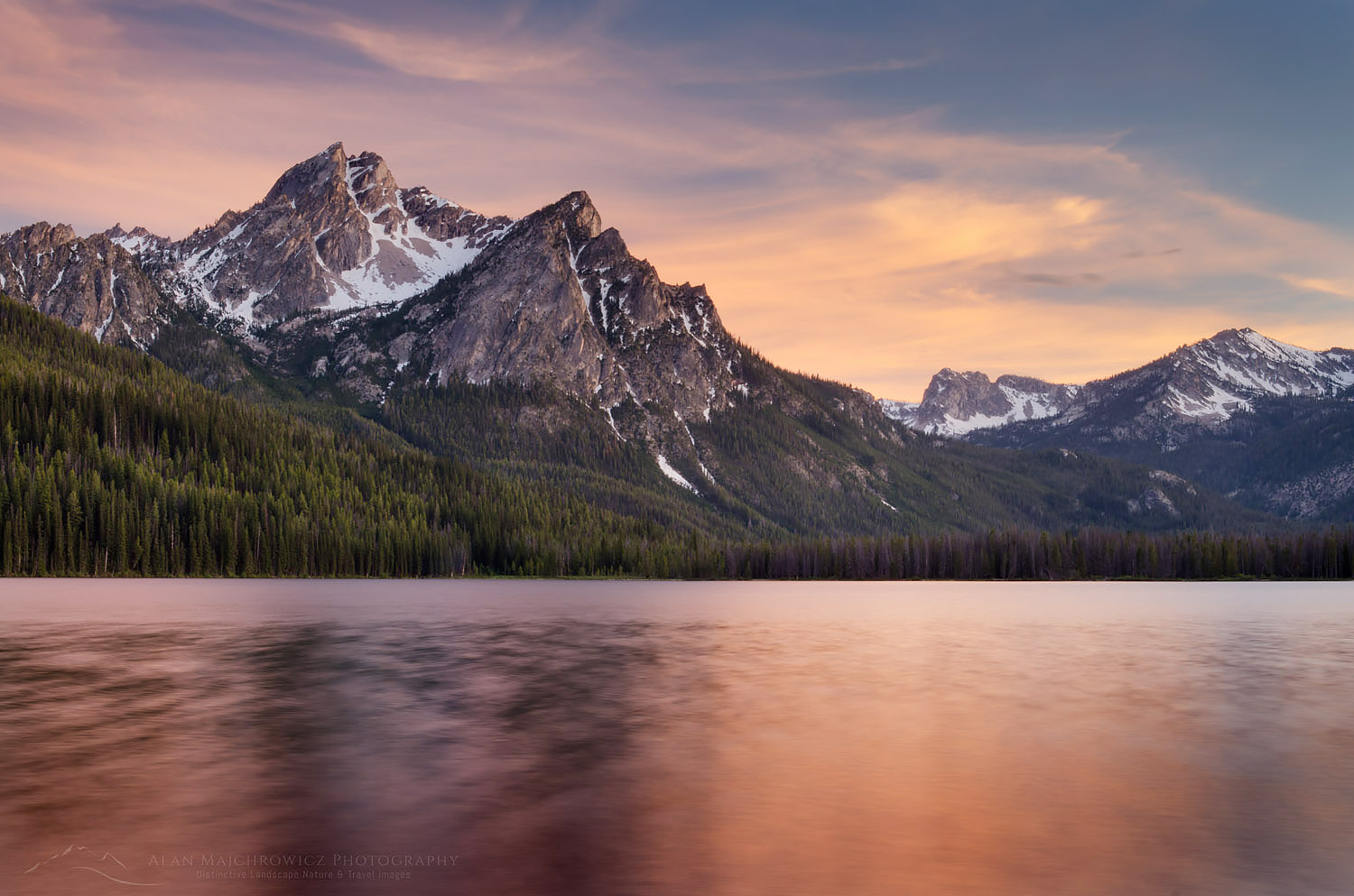 Idaho Stanley Lake Mountain Reflection Wallpapers