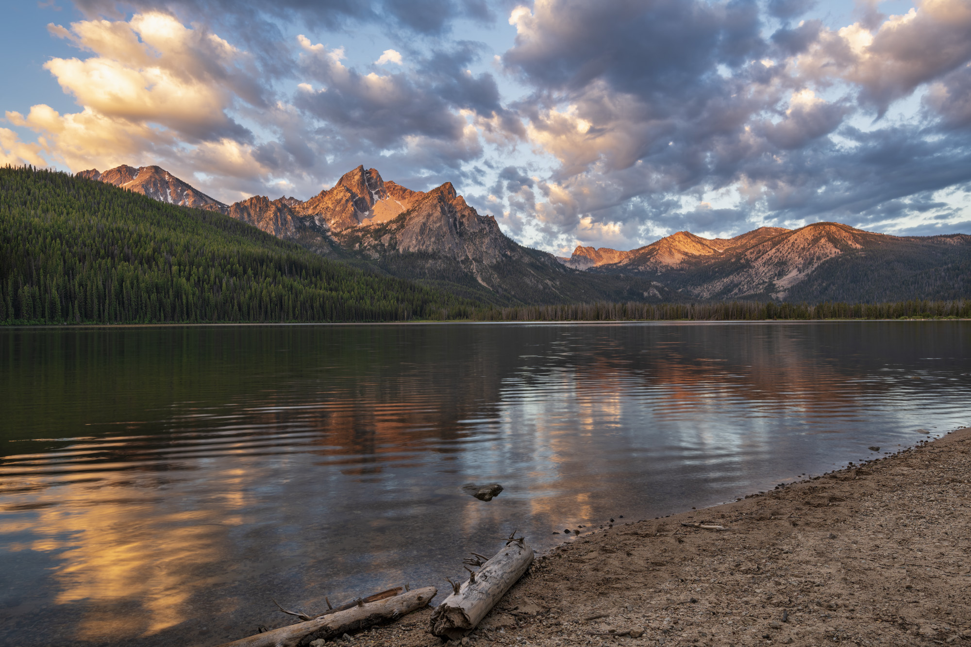 Idaho Stanley Lake Mountain Reflection Wallpapers