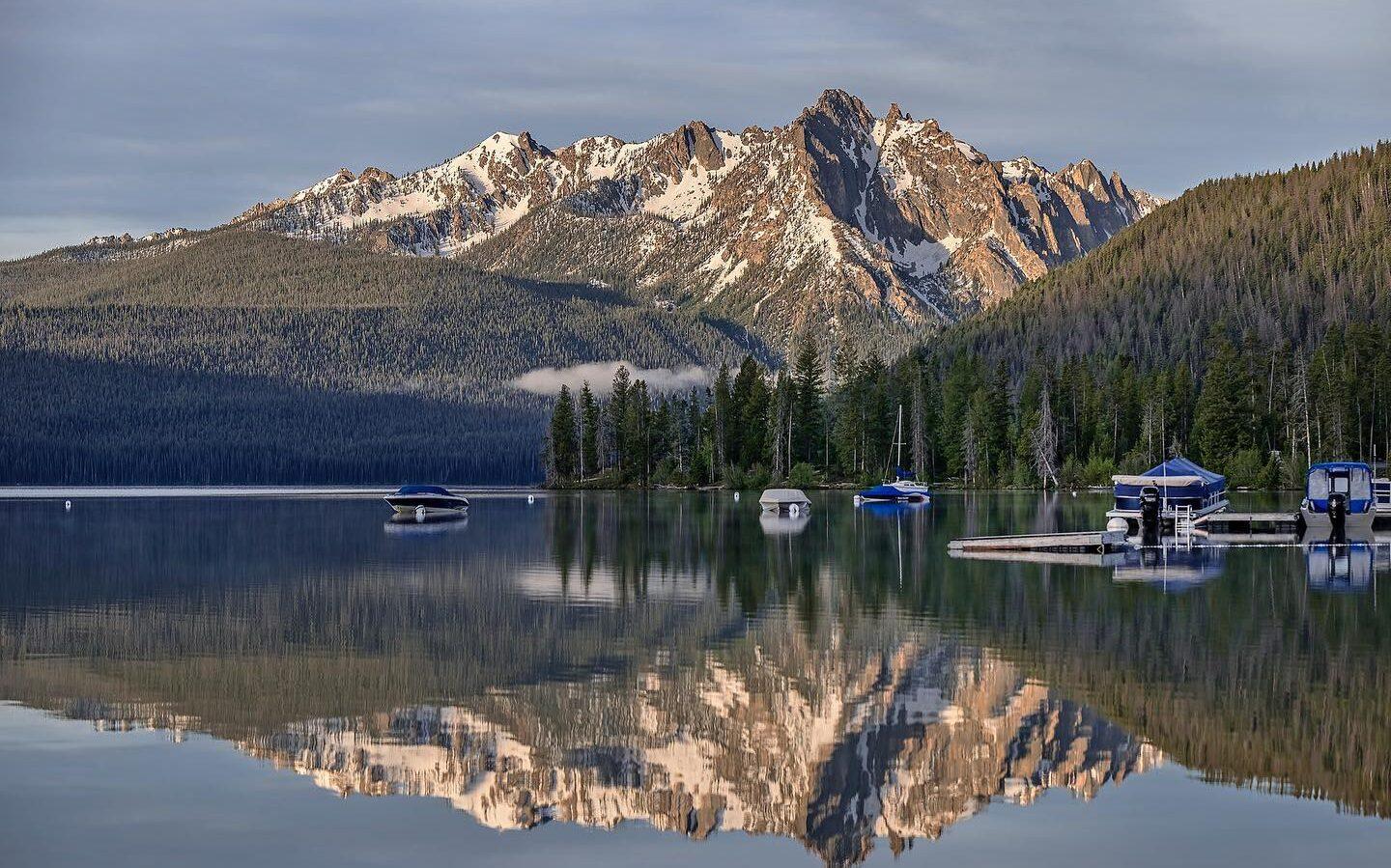 Idaho Stanley Lake Mountain Reflection Wallpapers