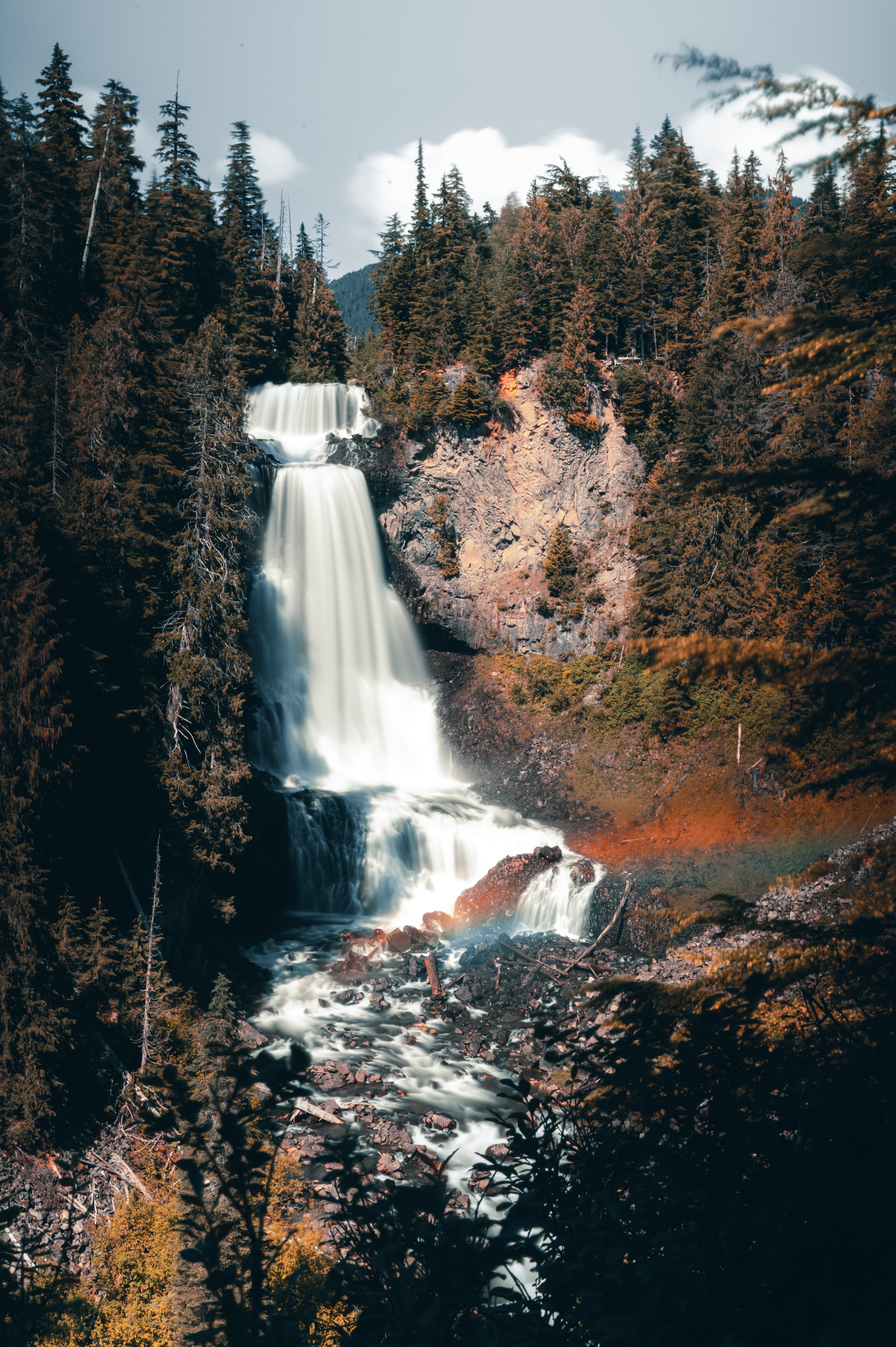 Idyllic Landscape With A Waterfall Wallpapers