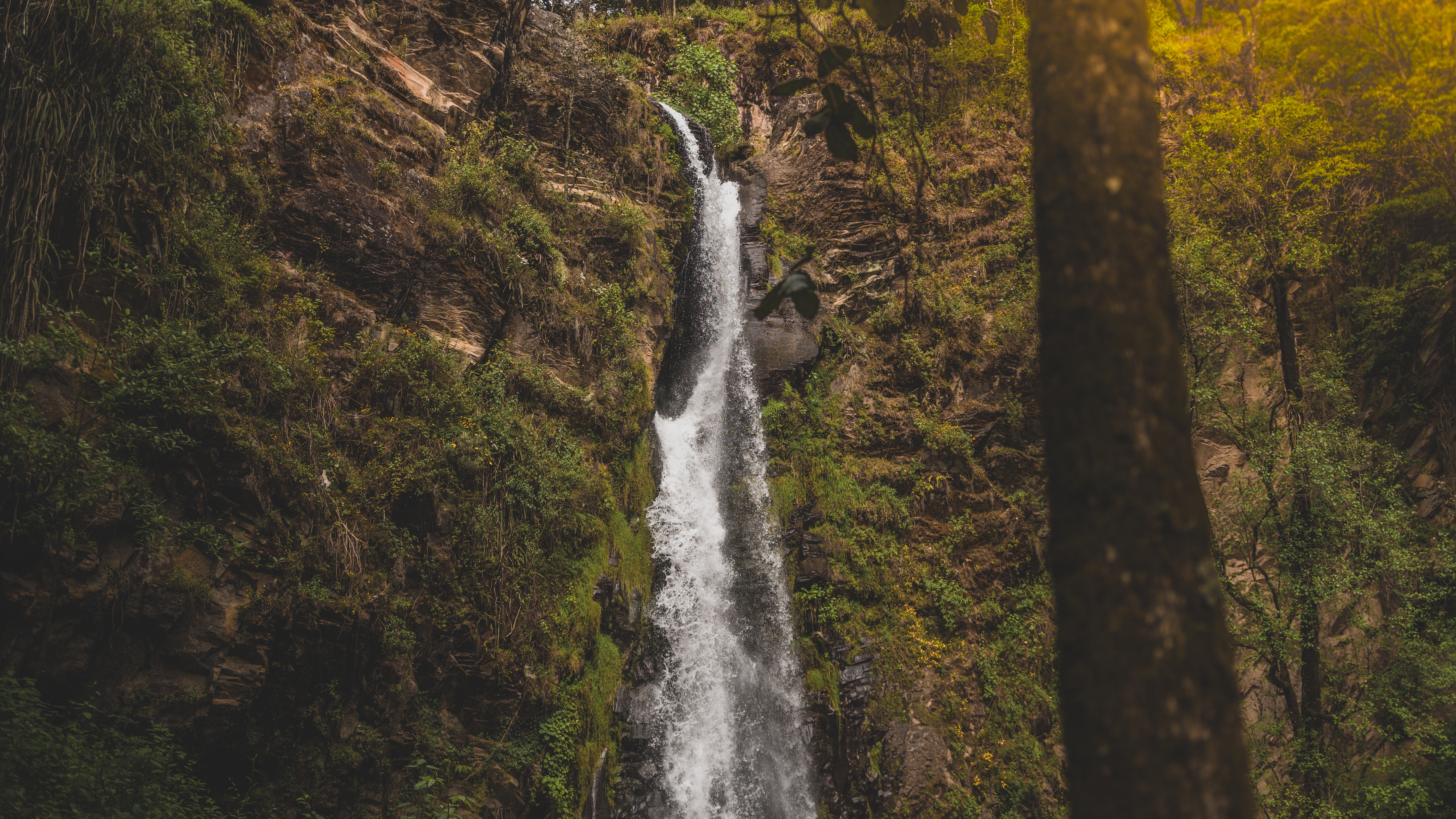 Idyllic Landscape With A Waterfall Wallpapers