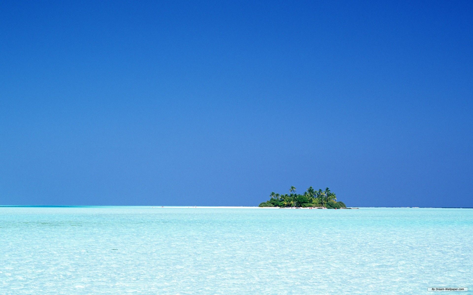 Island Sea And Blue Sky Wallpapers