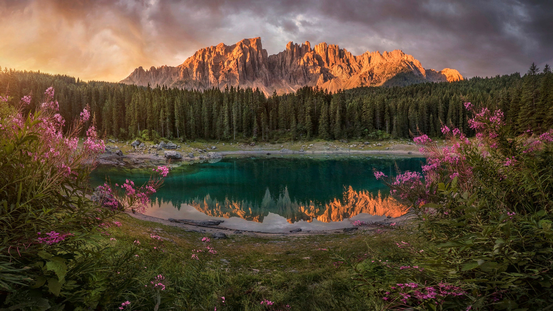 Lake Carezza Wallpapers