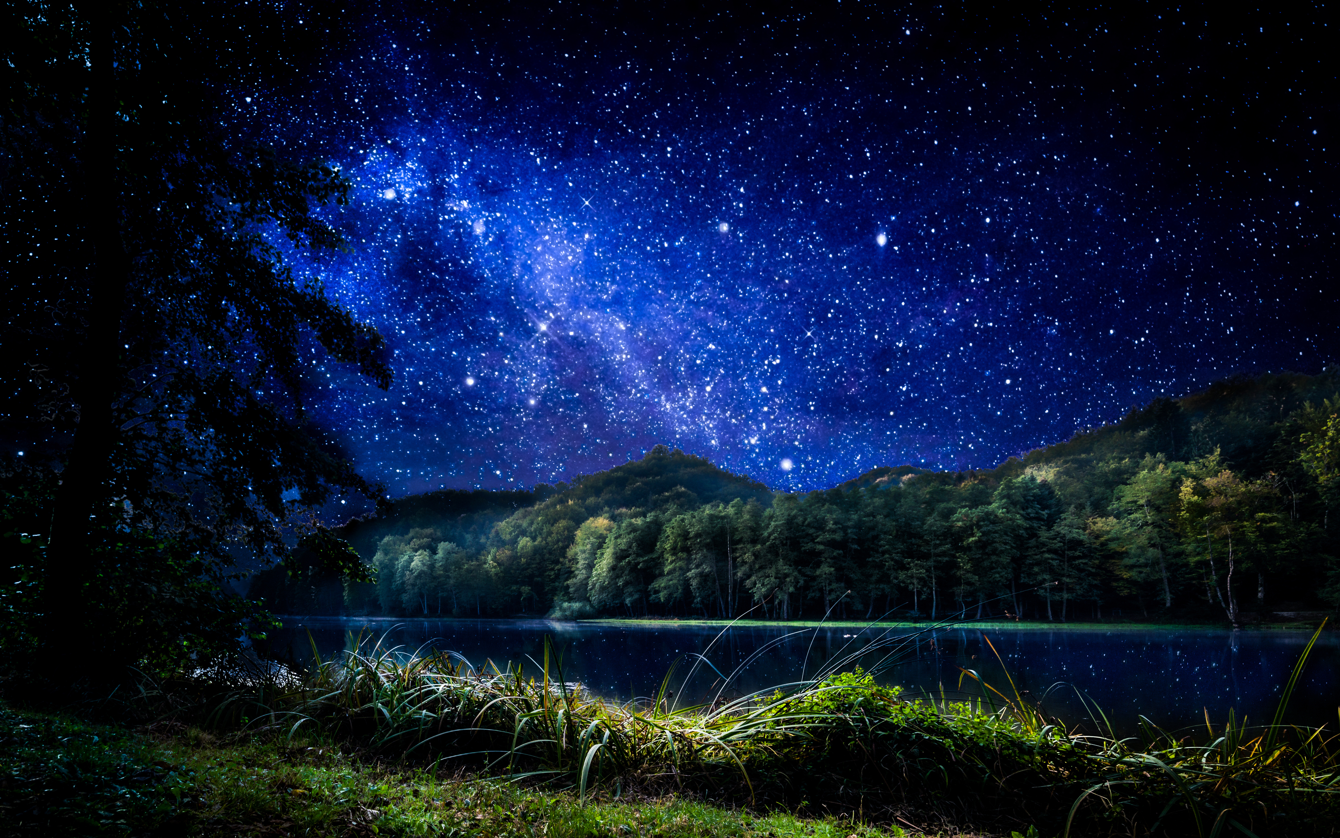 Lake Hd Night Photography Wallpapers