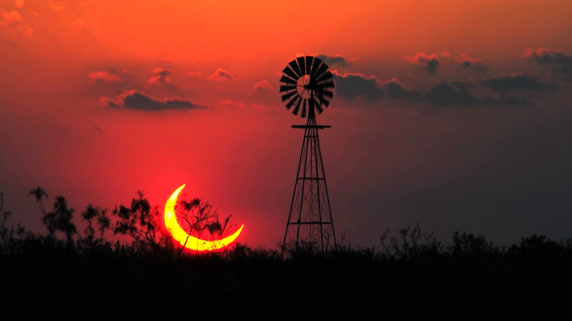 Landscape Eclipse 4K Wallpapers