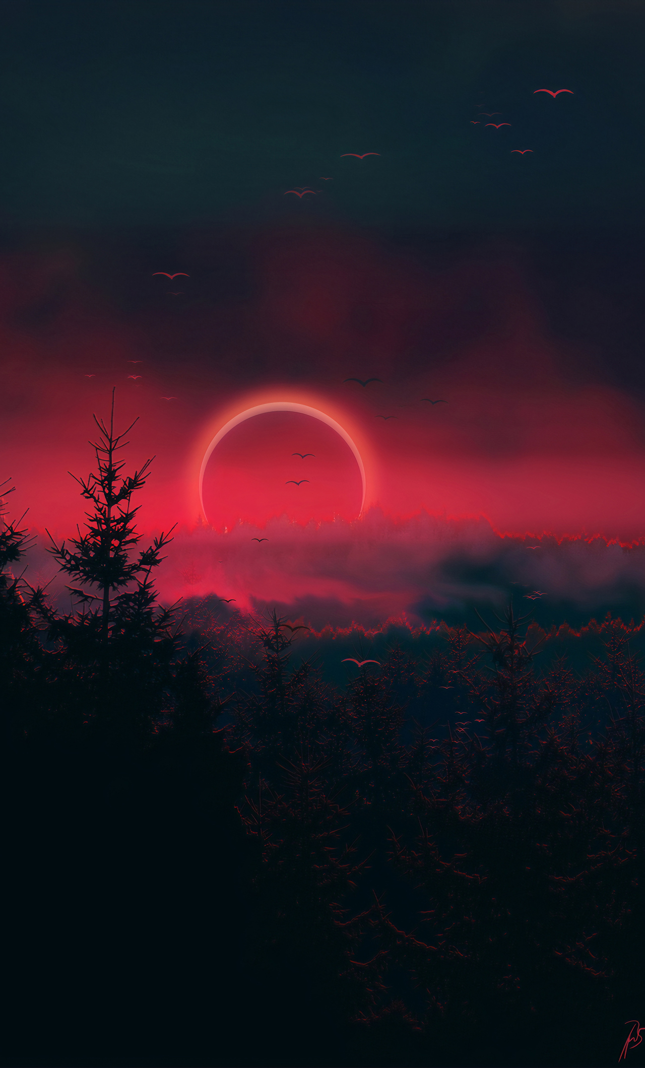 Landscape Eclipse 4K Wallpapers