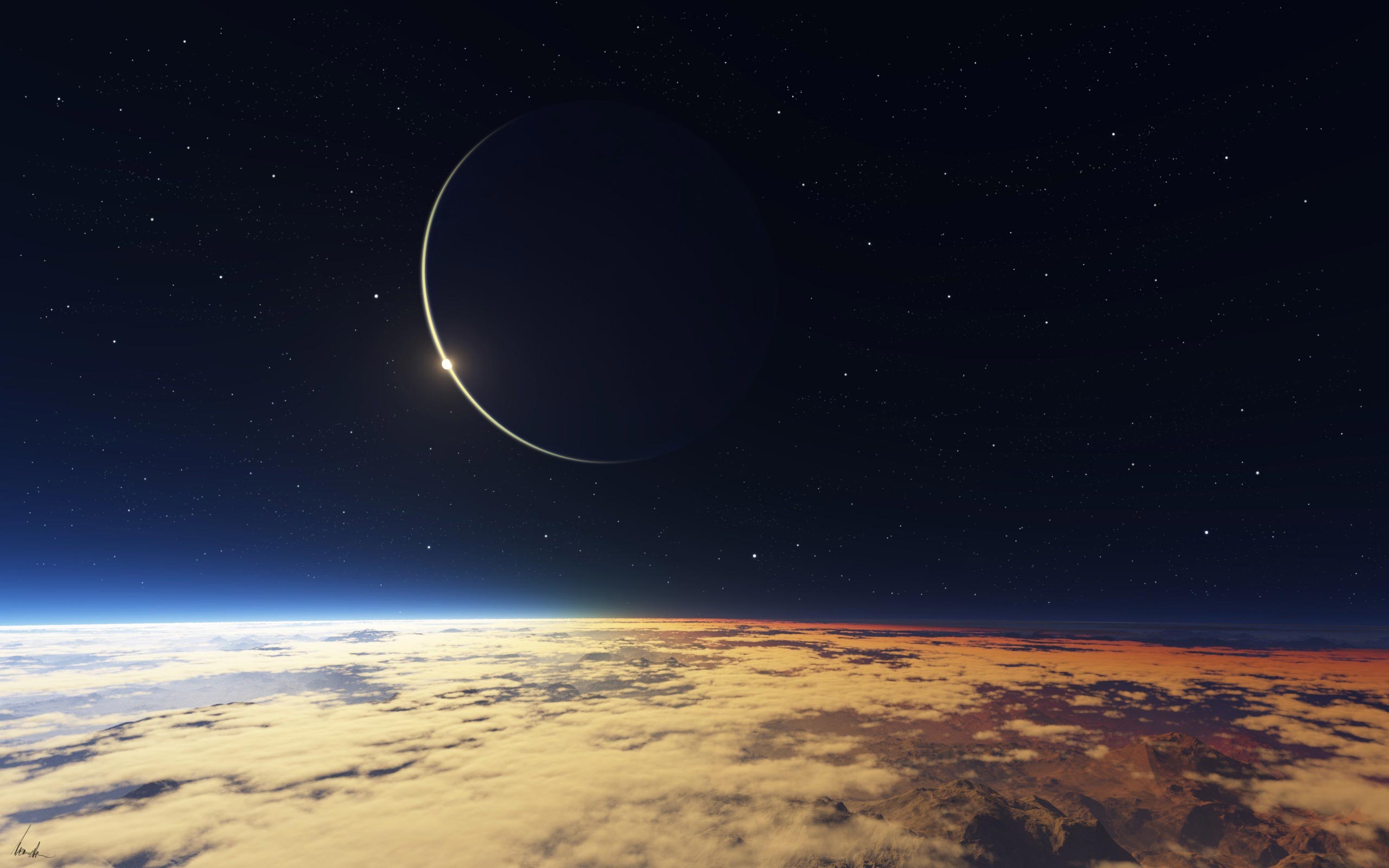 Landscape Eclipse 4K Wallpapers